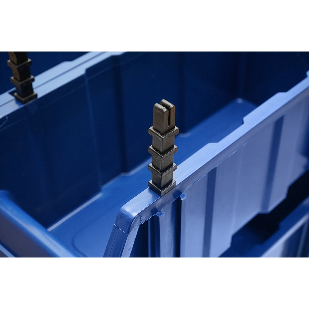 ÁLLVÁNY 13 TÁROLÓ DOBOZZAL, KÉK MŰANYAG DOBOZOK, 510X400X1000MM