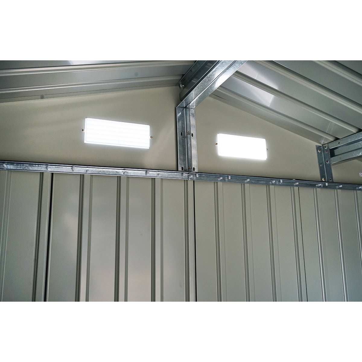 Fém kerti tároló, 205x257x212 cm