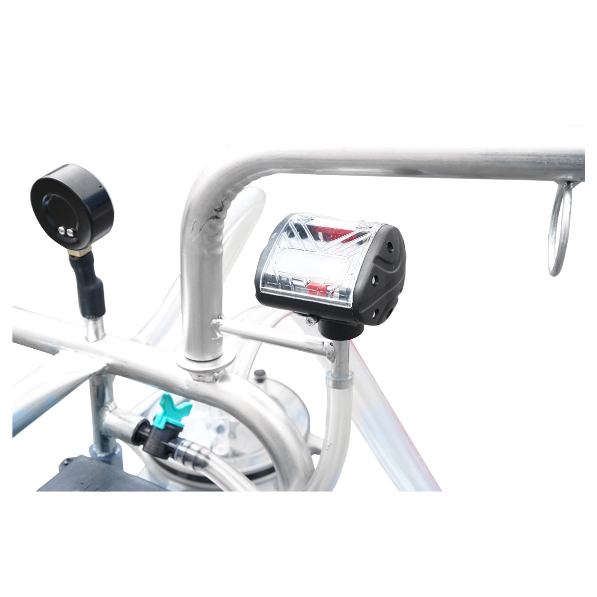 Tehénfejő gép 160 cc gyűjtőegységgel, horganyzott vázzal, 30 literes alumínium tartállyal, 1 állásos, Breckner Germany