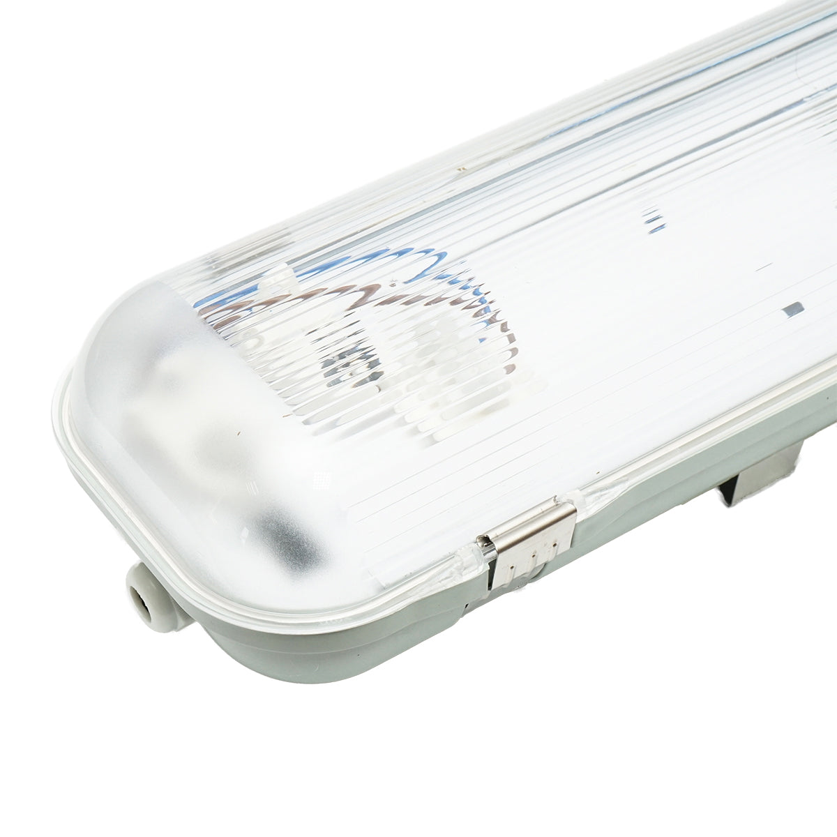 LED világítótest fluoreszkáló csőhöz, 2x36W, 220V, 1270x130x90 mm, IP65, Breckner Germany