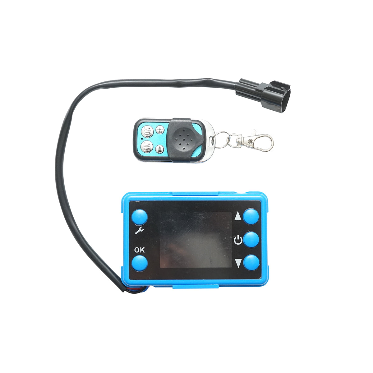 Sirocou, állóhelyzeti fűtés 12V, 5KW, távirányítóval, LCD kijelzővel és Kyocera izzítógyertyával, Breckner Germany