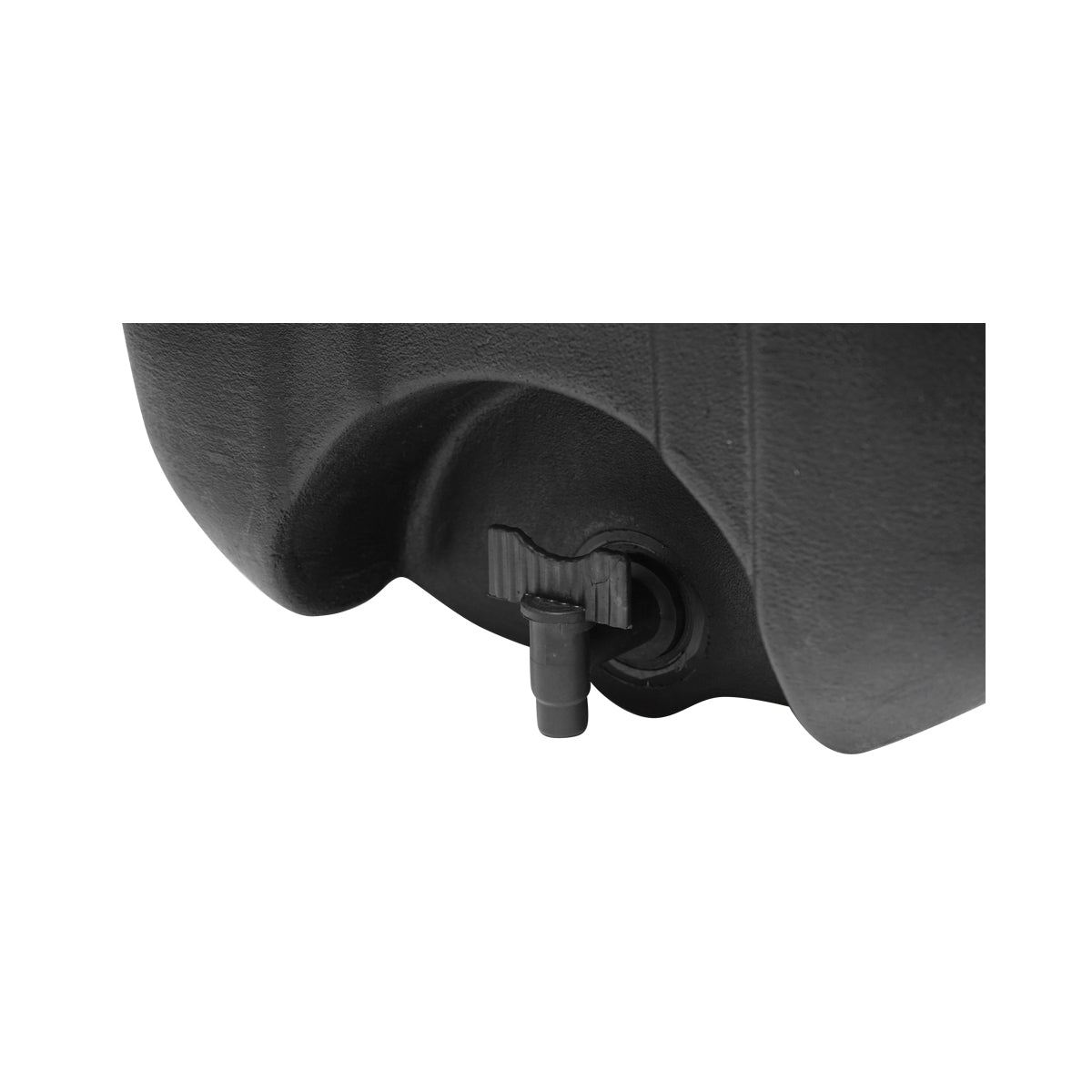 Víztartály 30 literes csappal és 250 ml-es szappanadagolóval fekete műanyag 332x420x331 mm