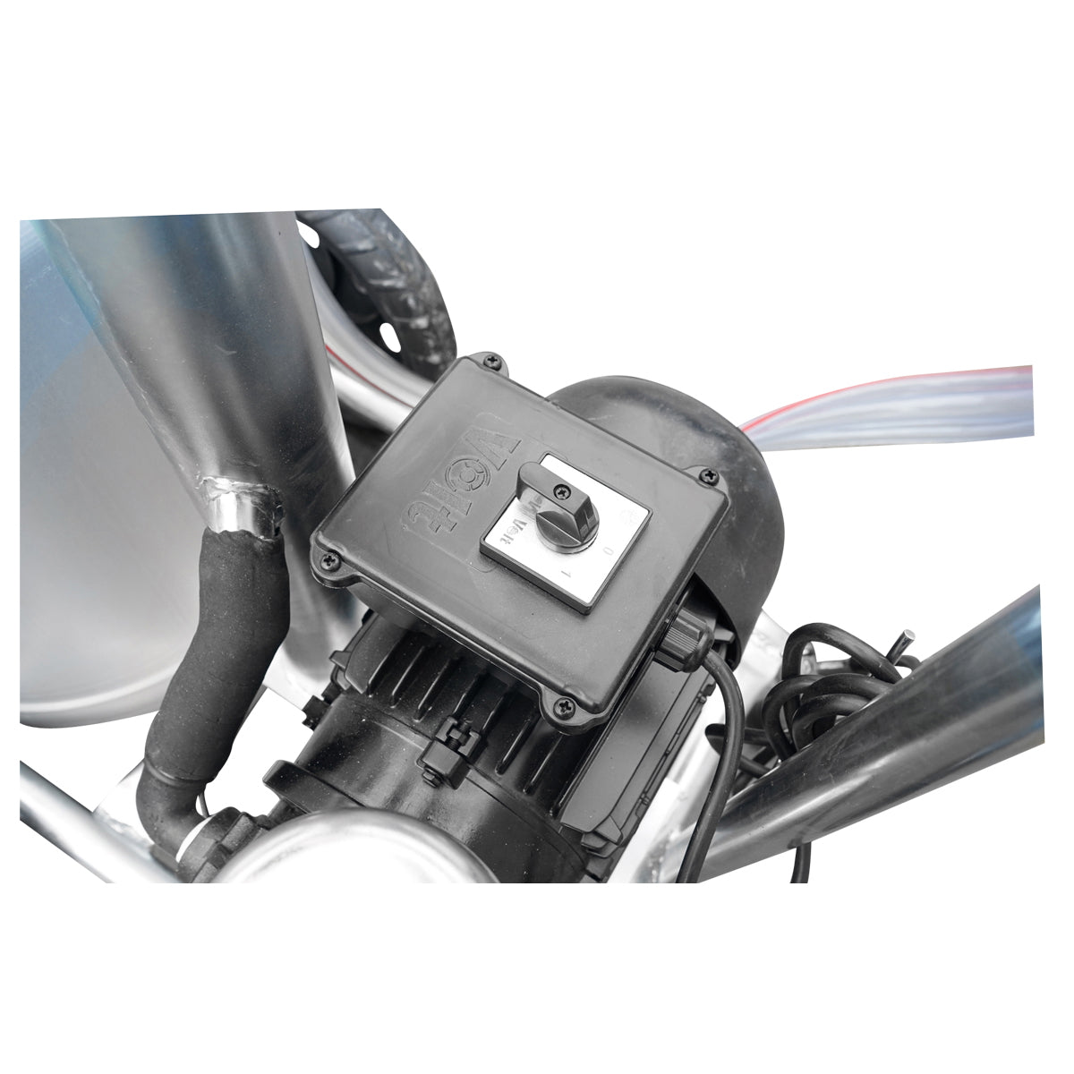 Tehénfejő gép 160 cc gyűjtőegységgel, horganyzott vázzal, 30 literes alumínium tartállyal, 1 állásos, rozsdamentes acél fejőpohárral, Breckner Germany