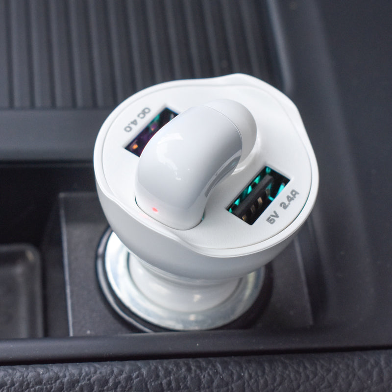 Bluetooth headset szivargyújtós töltéssel