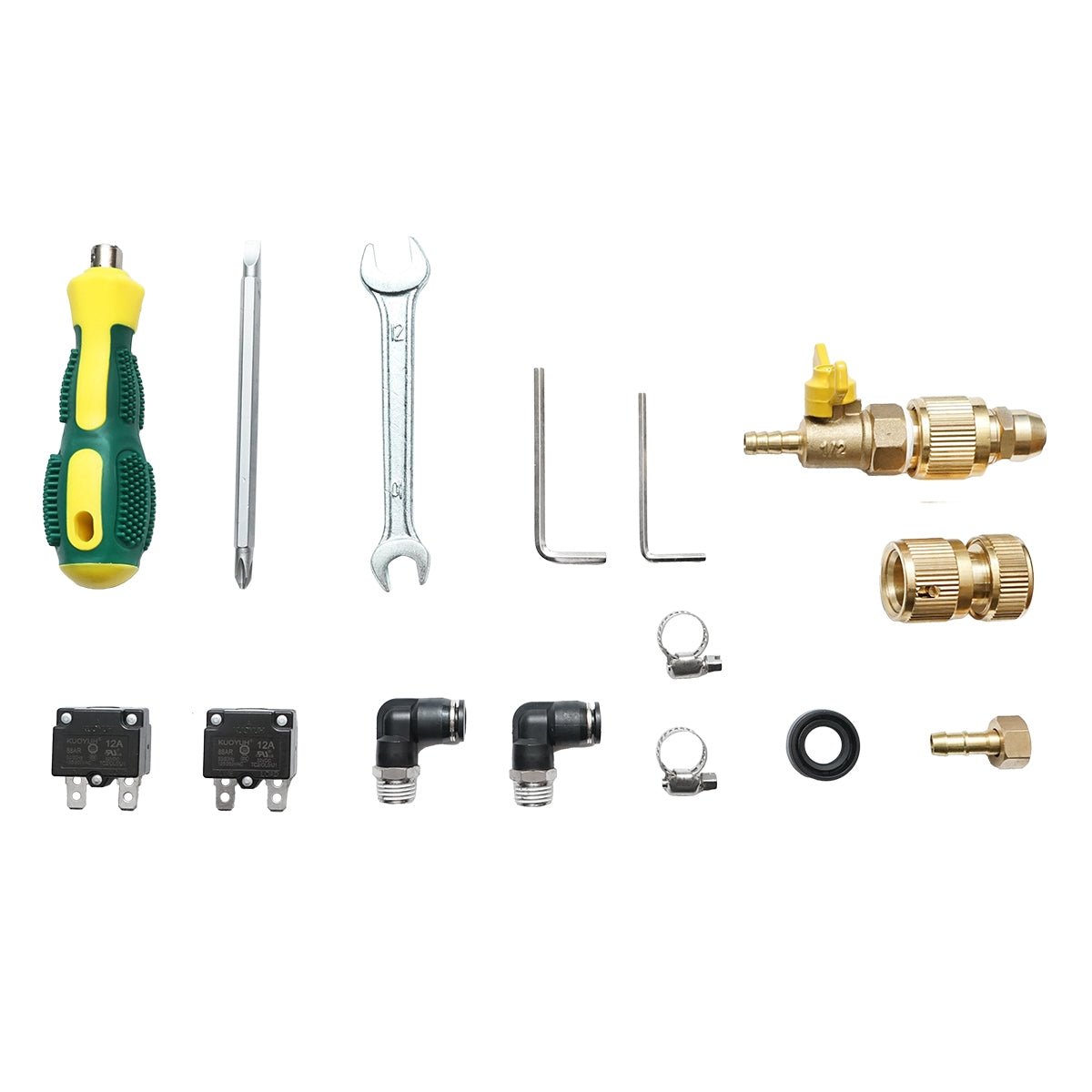 Fotovoltaikus napelemtisztító rendszer 2 kefével, 24V,/26Ah akkumulátorral és 7,5 m-ig terjedő karral, Breckner Germany