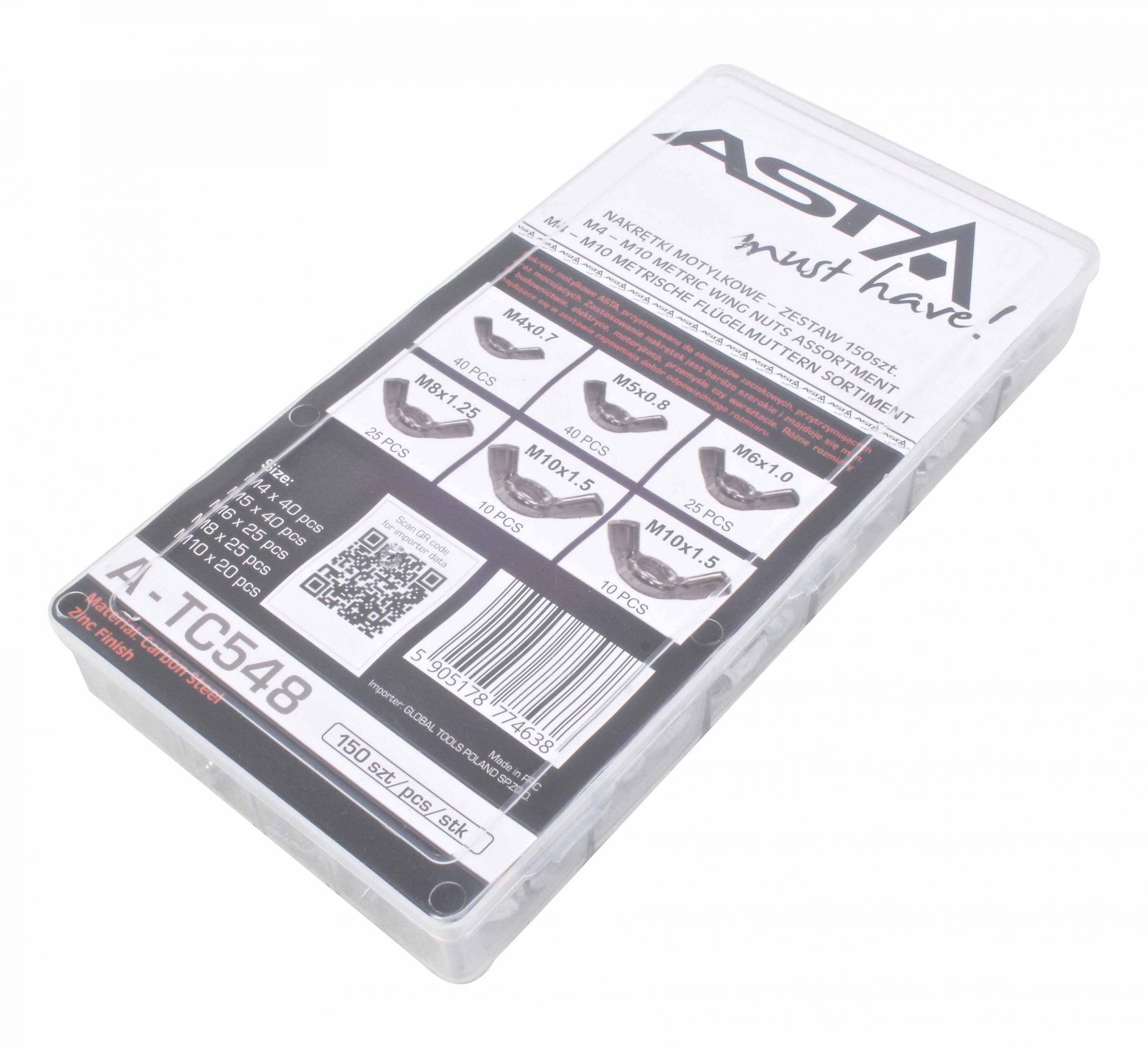 PILLANGÓ CSAVAR KÉSZLET 150 DB M4-M10