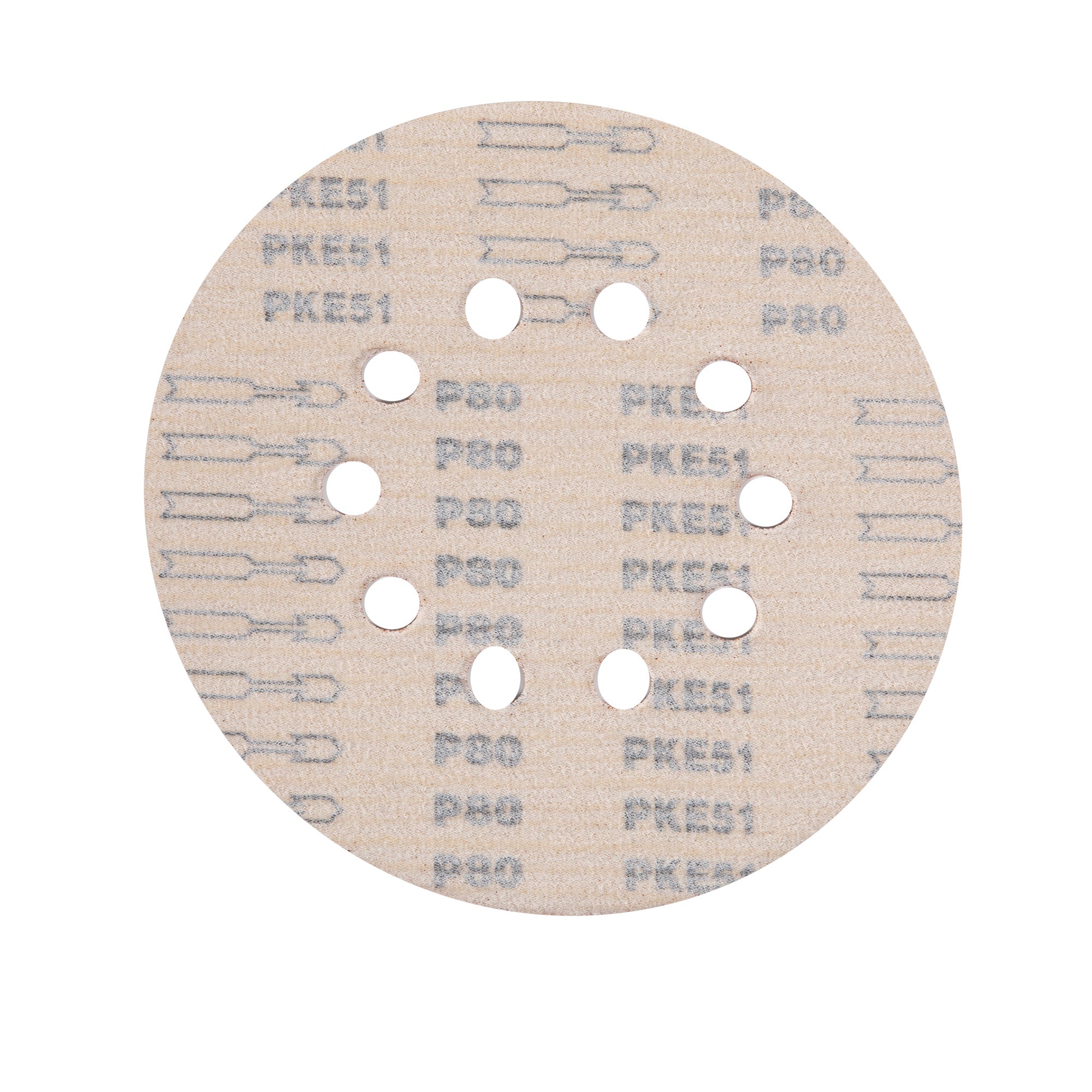 10 DB CSISZOLÓPAPÍR P80 10 LYUKKAL ÁTMÉRŐ 215MM DETOOLZ