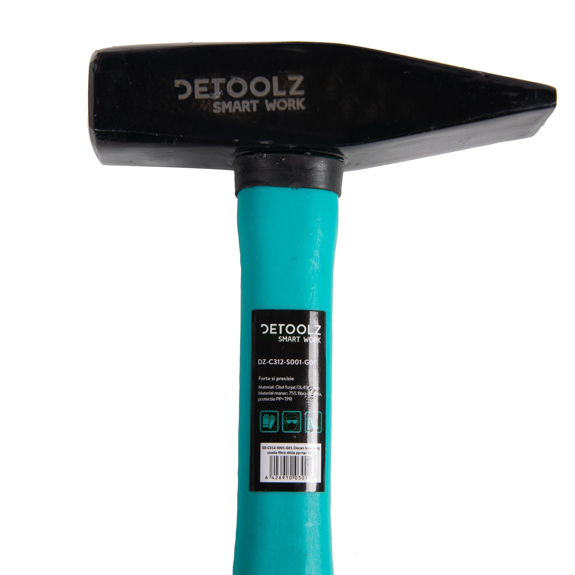 ÁCS KALAPÁCS, EDZETT, ÜVEGSZÁLAS NYÉLLEL, 500G