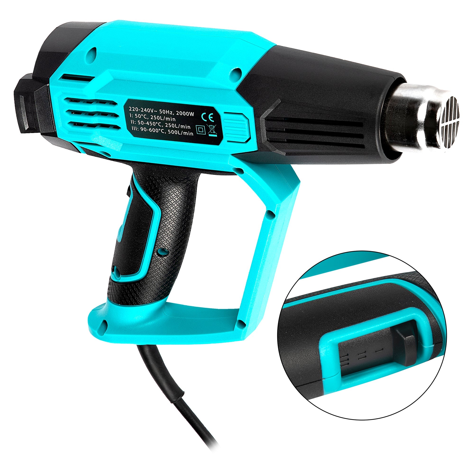 HŐLÉGFÚVÓ 2000W 3 FOKOZAT 0-600°C