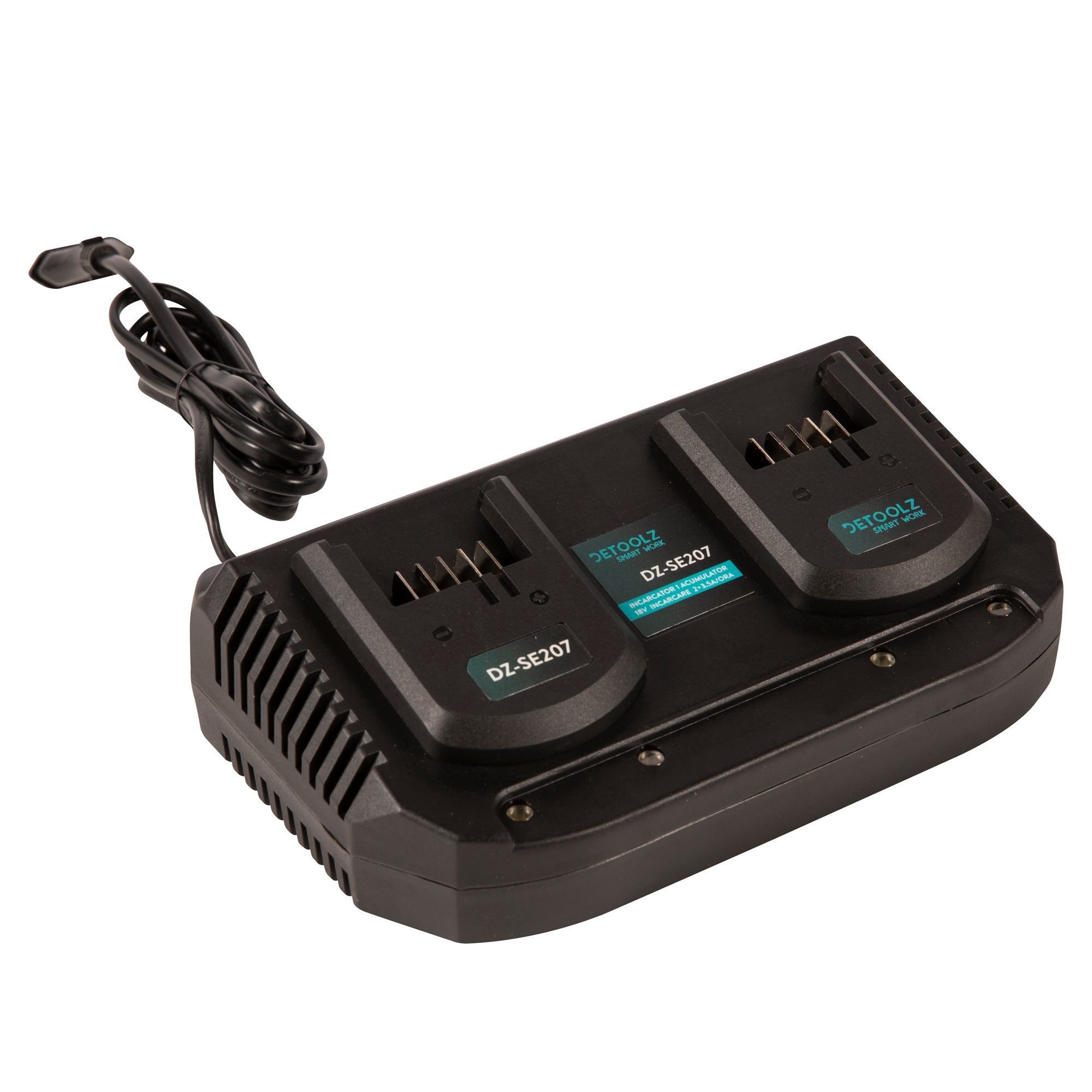 DUPLA AKKU TOLTŐ LI-ION 18V 3.5A DETOOLZ