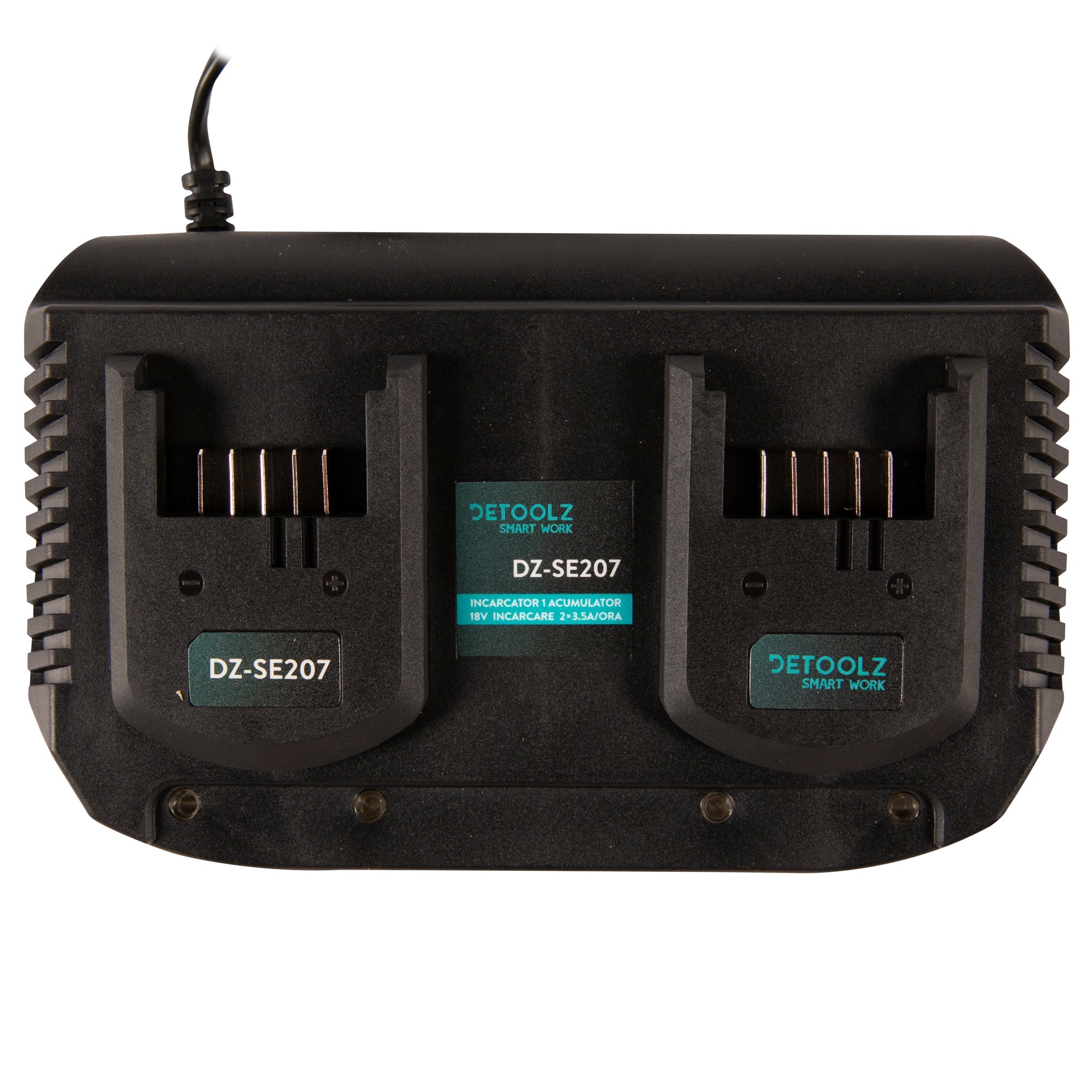 DUPLA AKKU TOLTŐ LI-ION 18V 3.5A DETOOLZ