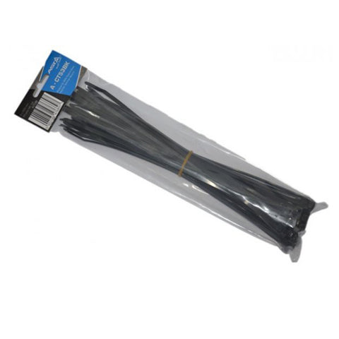 50 Db MŰANYAG GYORSKÖTÖZŐ KÉSZLET 5X300MM FEKETE