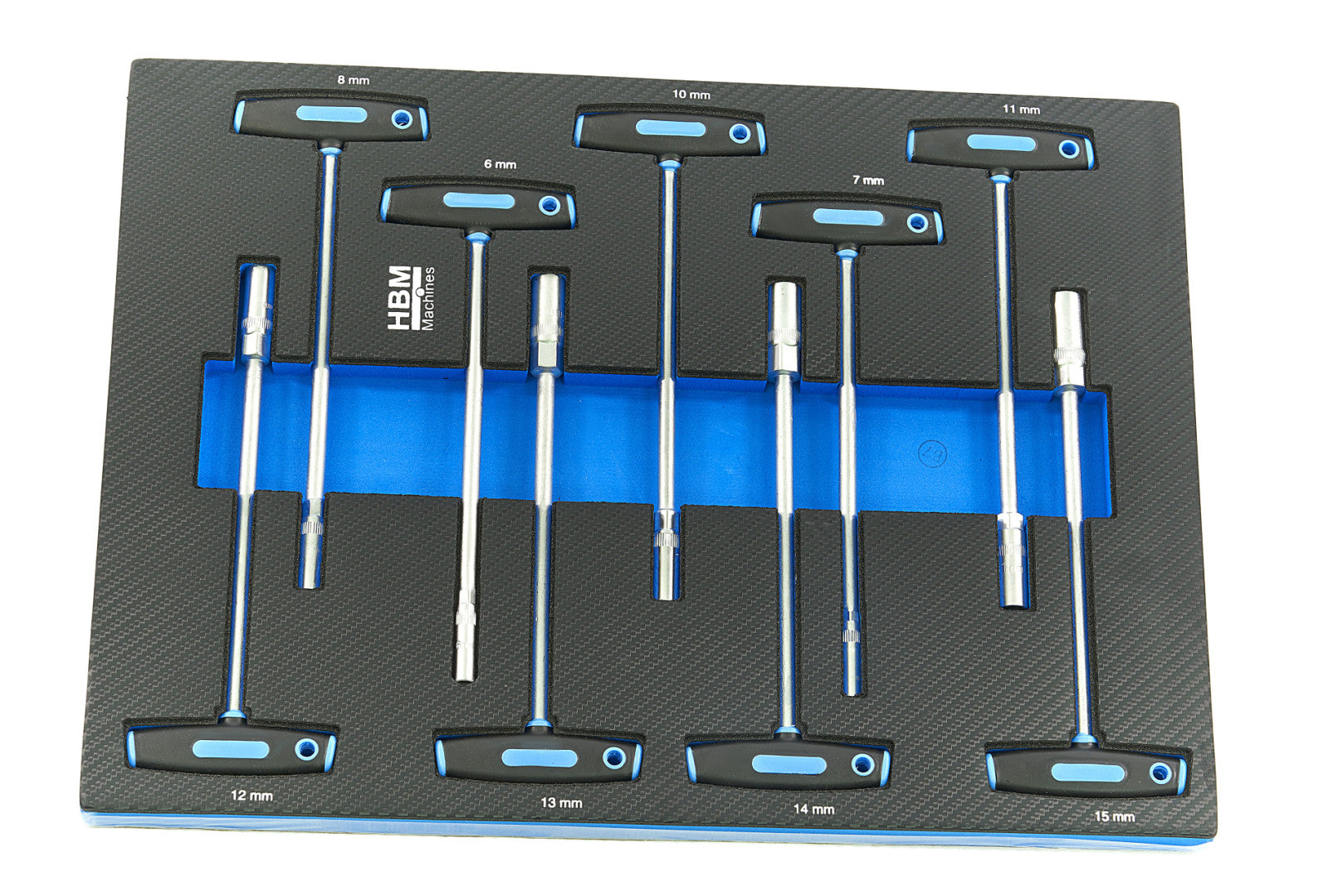 PROFESSZIONÁLIS FELSZERELT SZERSZÁMOS KOCSI – SZERSZÁMOS SZEKRÉNY HBM 7 FIÓKKAL, 262 DARABOS KÉSZLET, 7 SZÉNMODUL – HOLLANDIA, PRÉMIUM