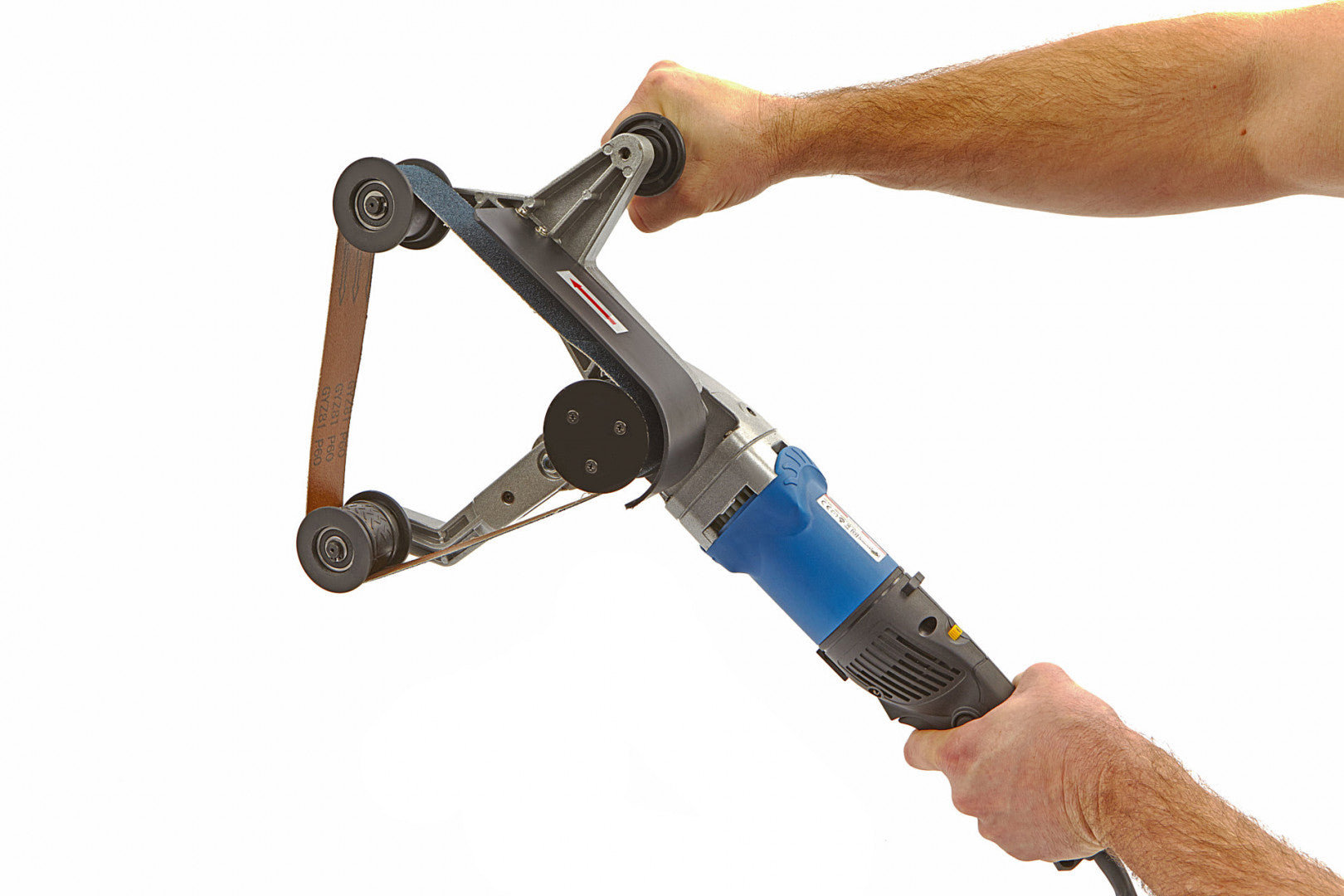 KÉZI SZALAGOS CSŐCSÍSZOLÓ GÉP 800W 230V