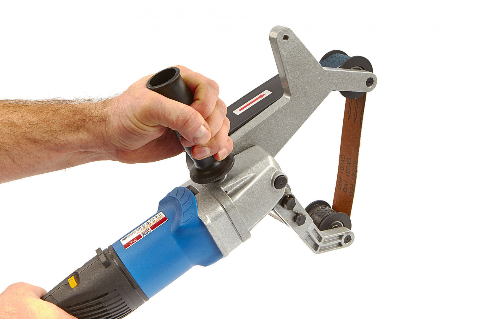 KÉZI SZALAGOS CSŐCSÍSZOLÓ GÉP 800W 230V