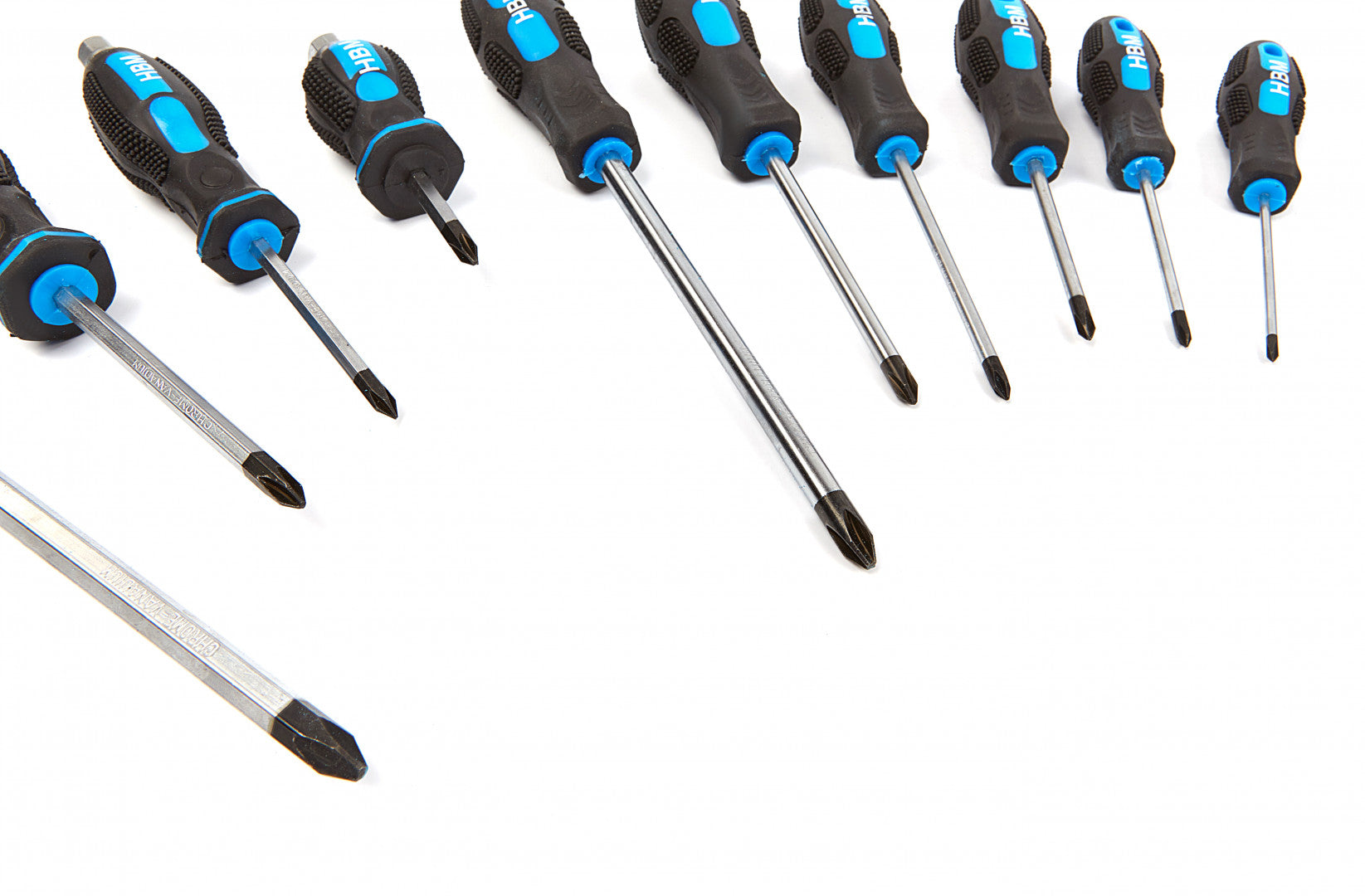 SZERSZÁMOS SZEKRÉNY – SZERSZÁMOS KOCSI TÁLCA PROFESSZIONÁLIS CSAVARHÚZÓKKAL 21 DB HBM MACHINES HOLLANDIA 54 X 39.5 X 3 CM