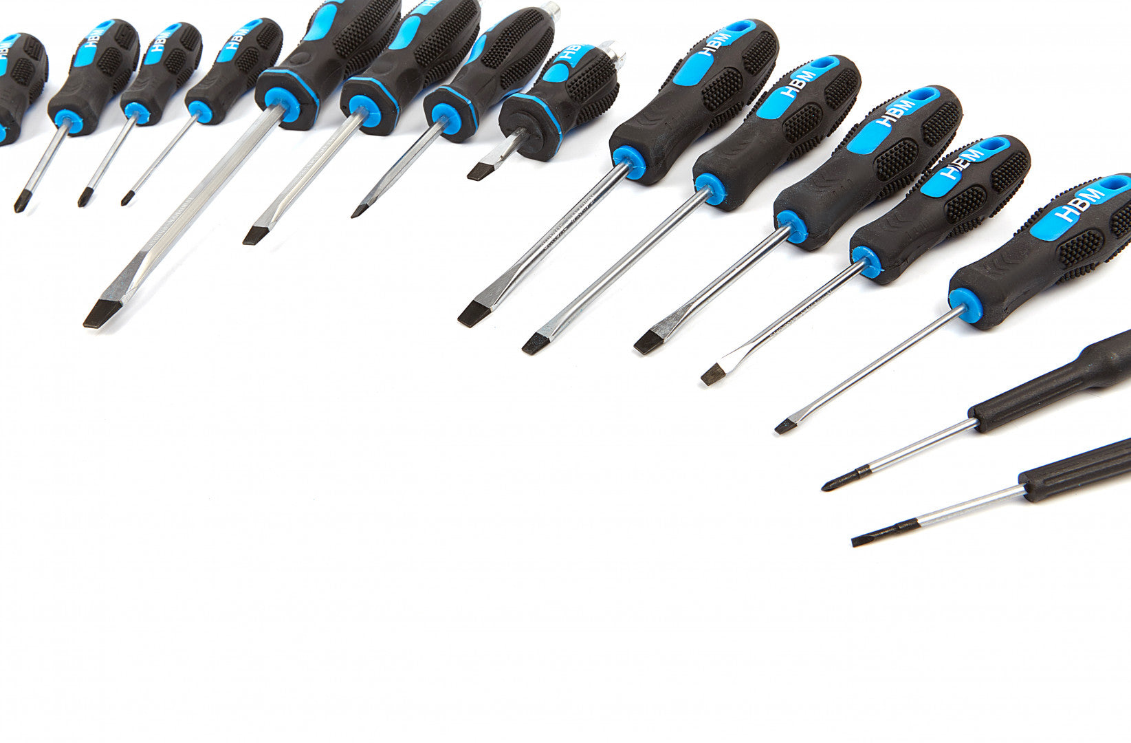 SZERSZÁMOS SZEKRÉNY – SZERSZÁMOS KOCSI TÁLCA PROFESSZIONÁLIS CSAVARHÚZÓKKAL 21 DB HBM MACHINES HOLLANDIA 54 X 39.5 X 3 CM