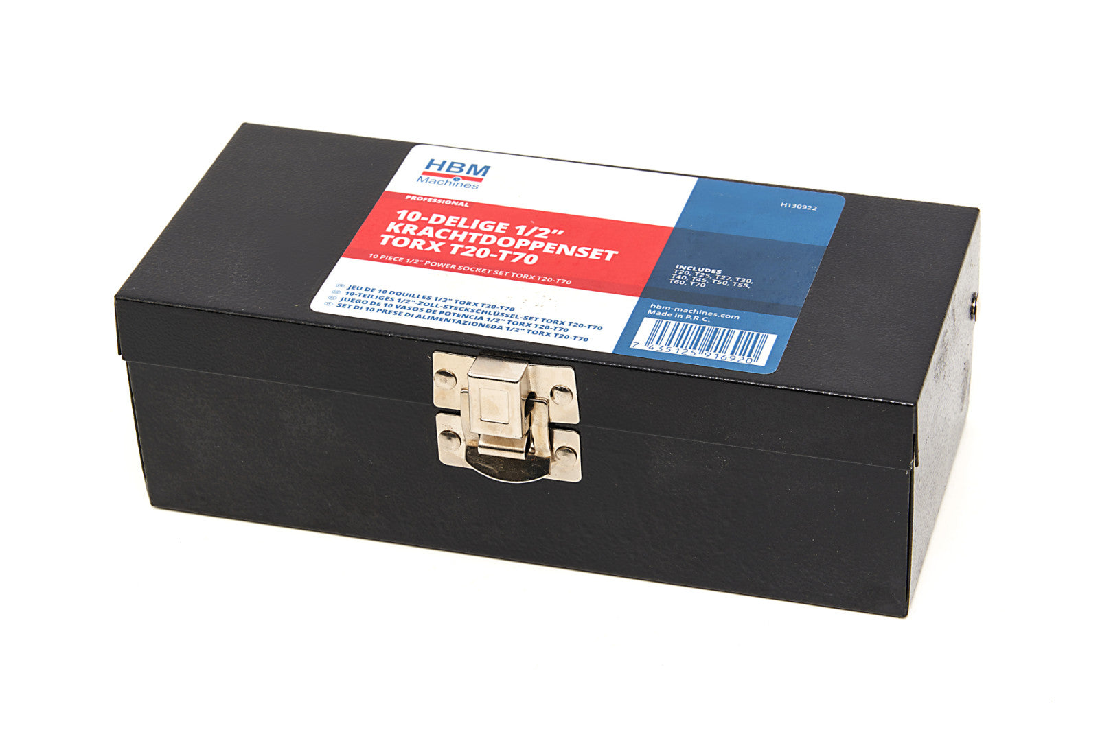 GÉPI TORX KÉSZLET 1/2 T20-T70 10 DB HBM