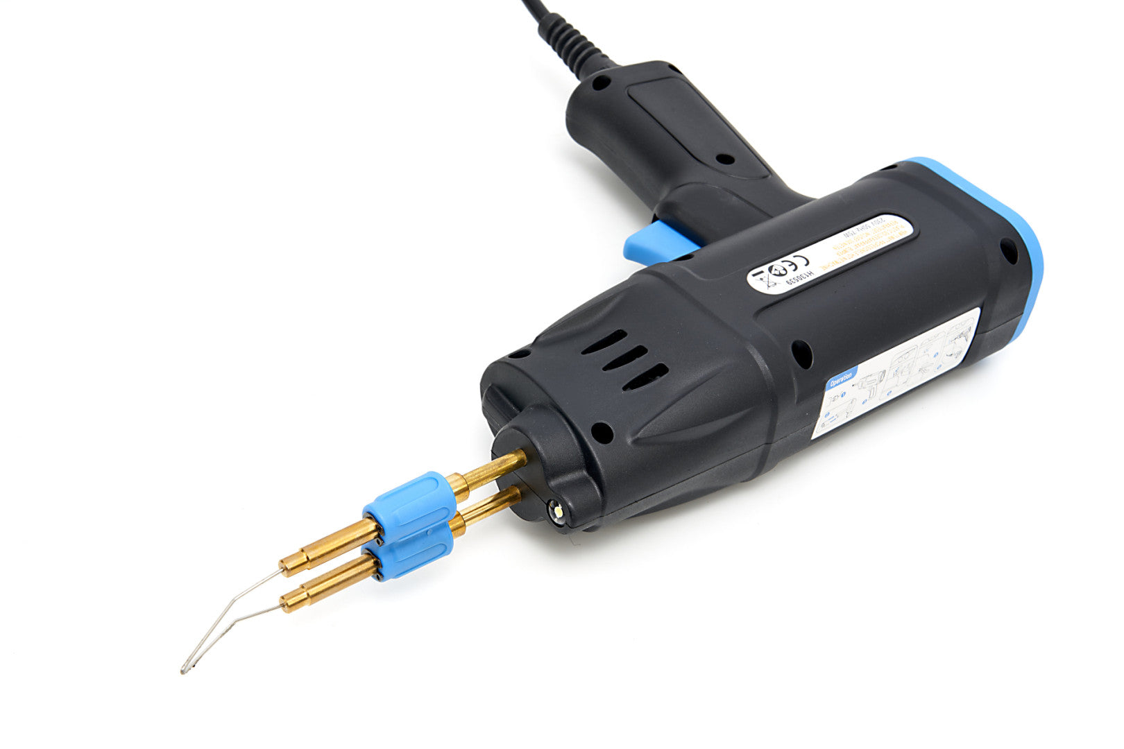 MŰANYAG FORRASZTÓ - HEGESZTŐ PISZTOLY TARTOZÉKOKKAL 75W HBM