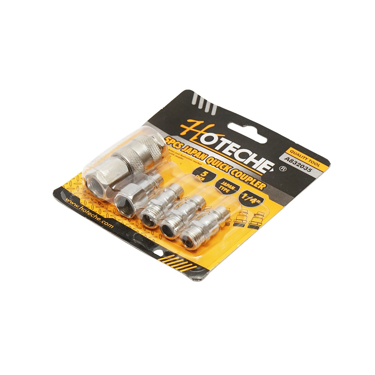 PNEUMATIKUS SZERSZÁM ÉS LÉGTÖMLŐ GYORSCSATLAKOZÓ KÉSZLET 5 DB