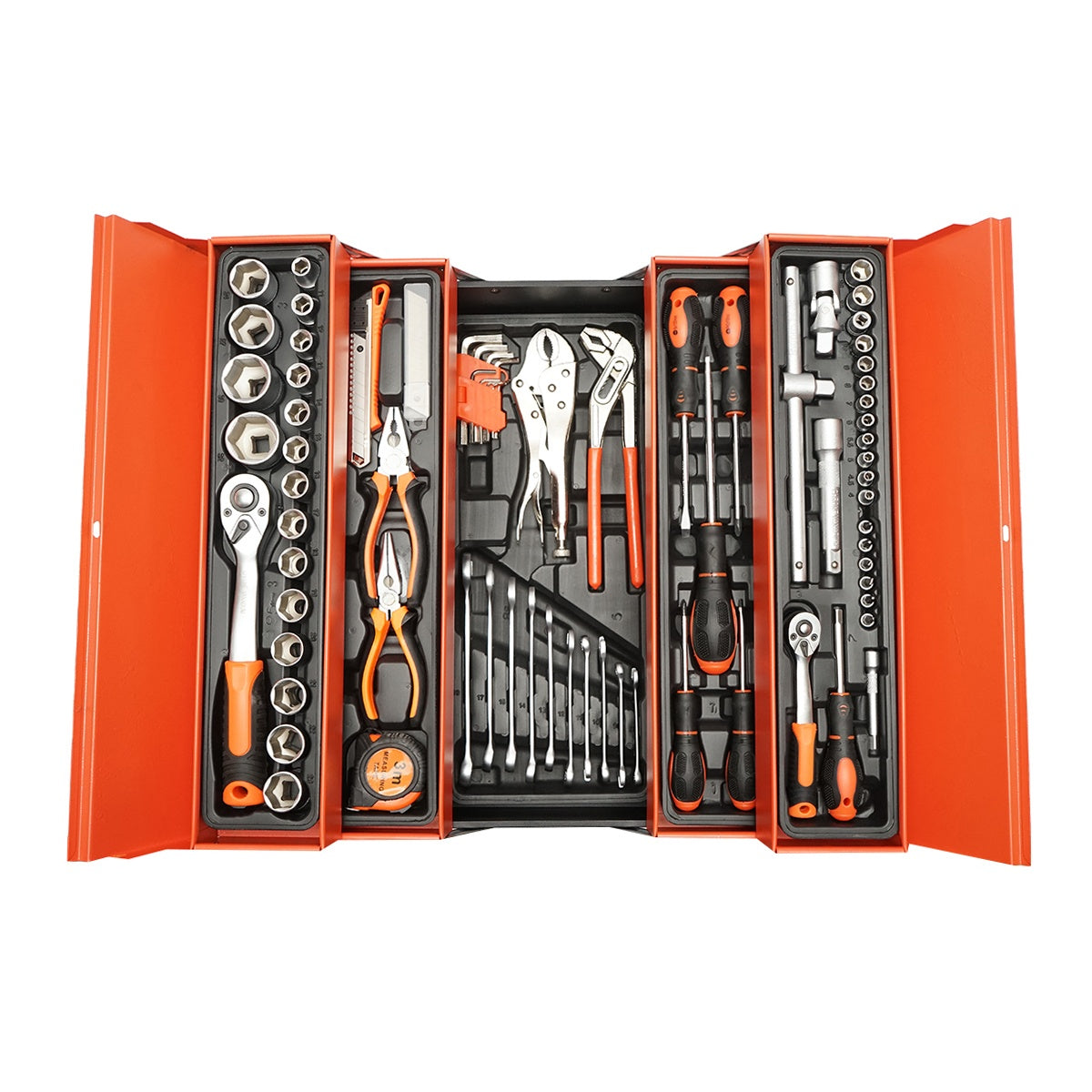 FÉM FELSZERELT SZERSZÁMOS LÁDA 85 DB