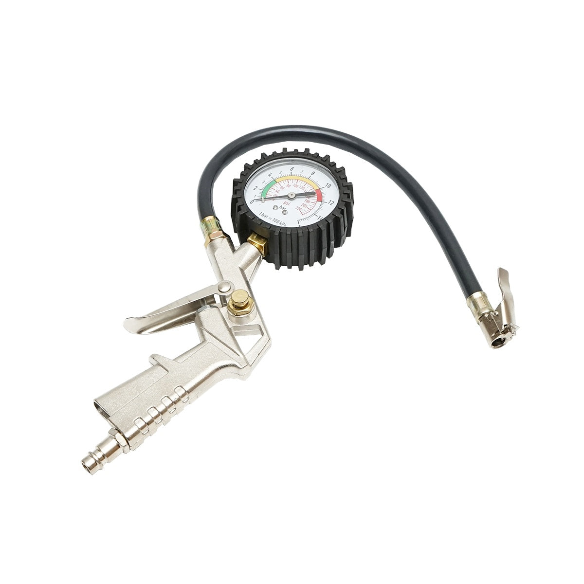 KERÉKFÚVÓ PISZTOLY ANALÓG MANOMÉTERREL