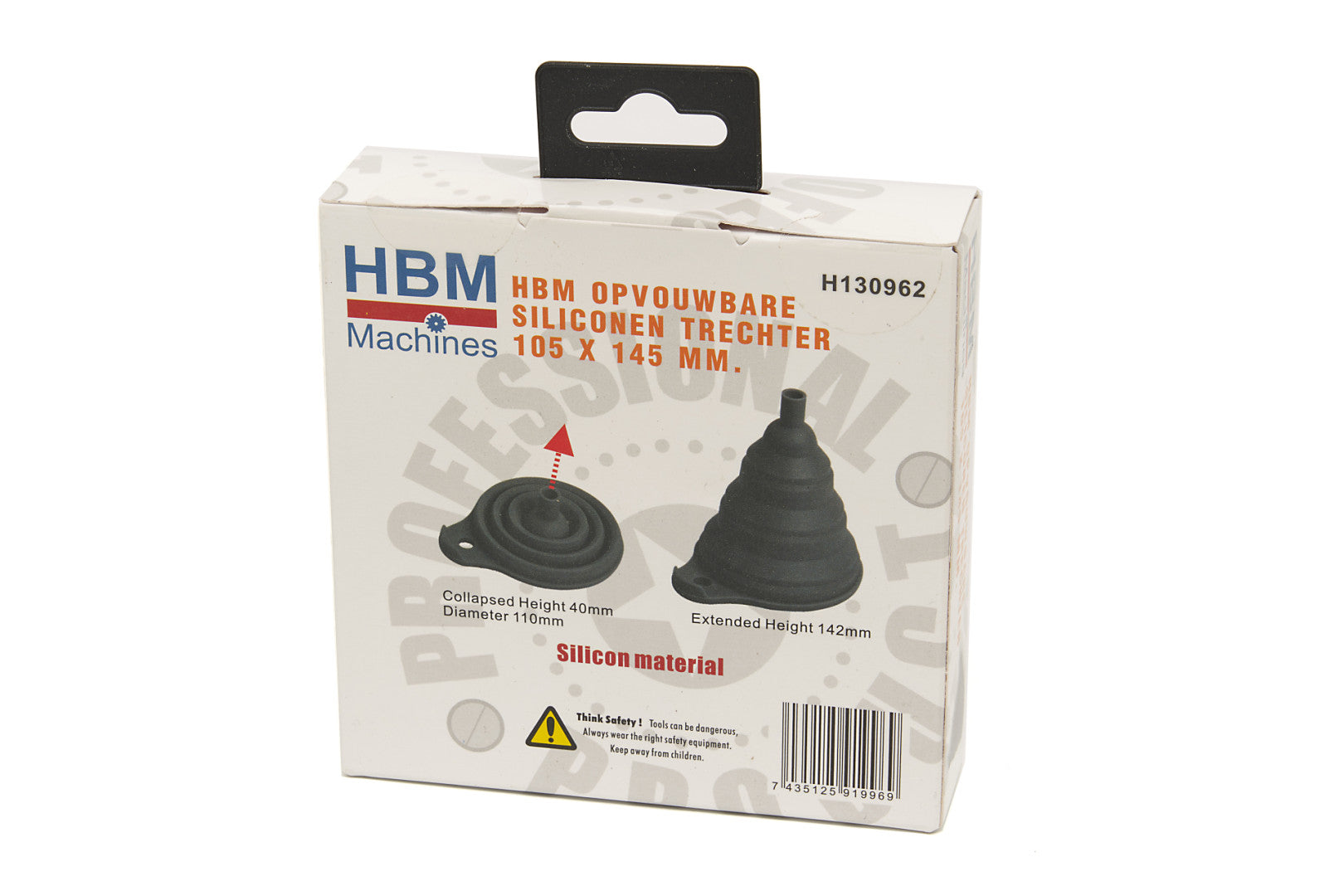 SZILIKON ÖSSZEHAJTHATÓ TÖLCSÉR HBM