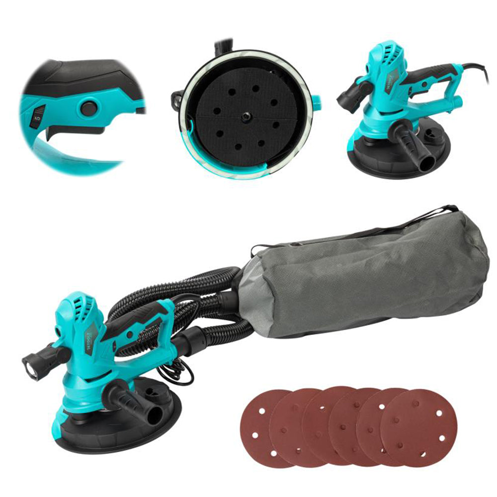 KÉZI FAL ÉS MENNYEZETCSISZOLÓ PORELSZÍVÓVAL 750W 180MM DETOOLZ