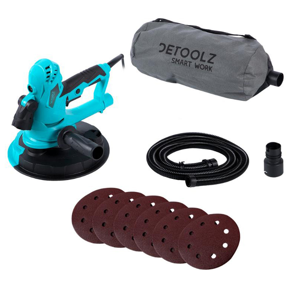 KÉZI FAL ÉS MENNYEZETCSISZOLÓ PORELSZÍVÓVAL 750W 180MM DETOOLZ