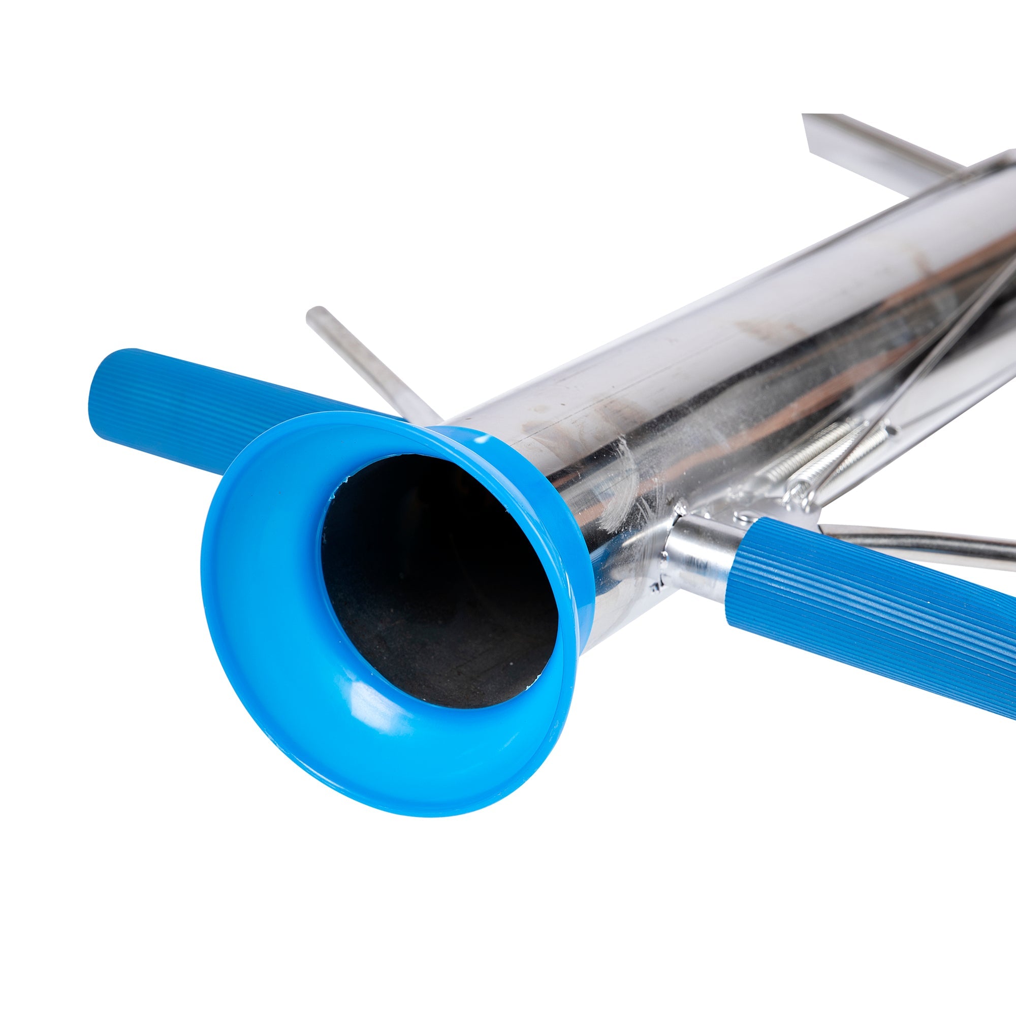 ROZSDAMENTES ACÉL KÉZI PALÁNTÁZÓ 2 FOGANTYÚVAL ÉS PEDÁLLAL