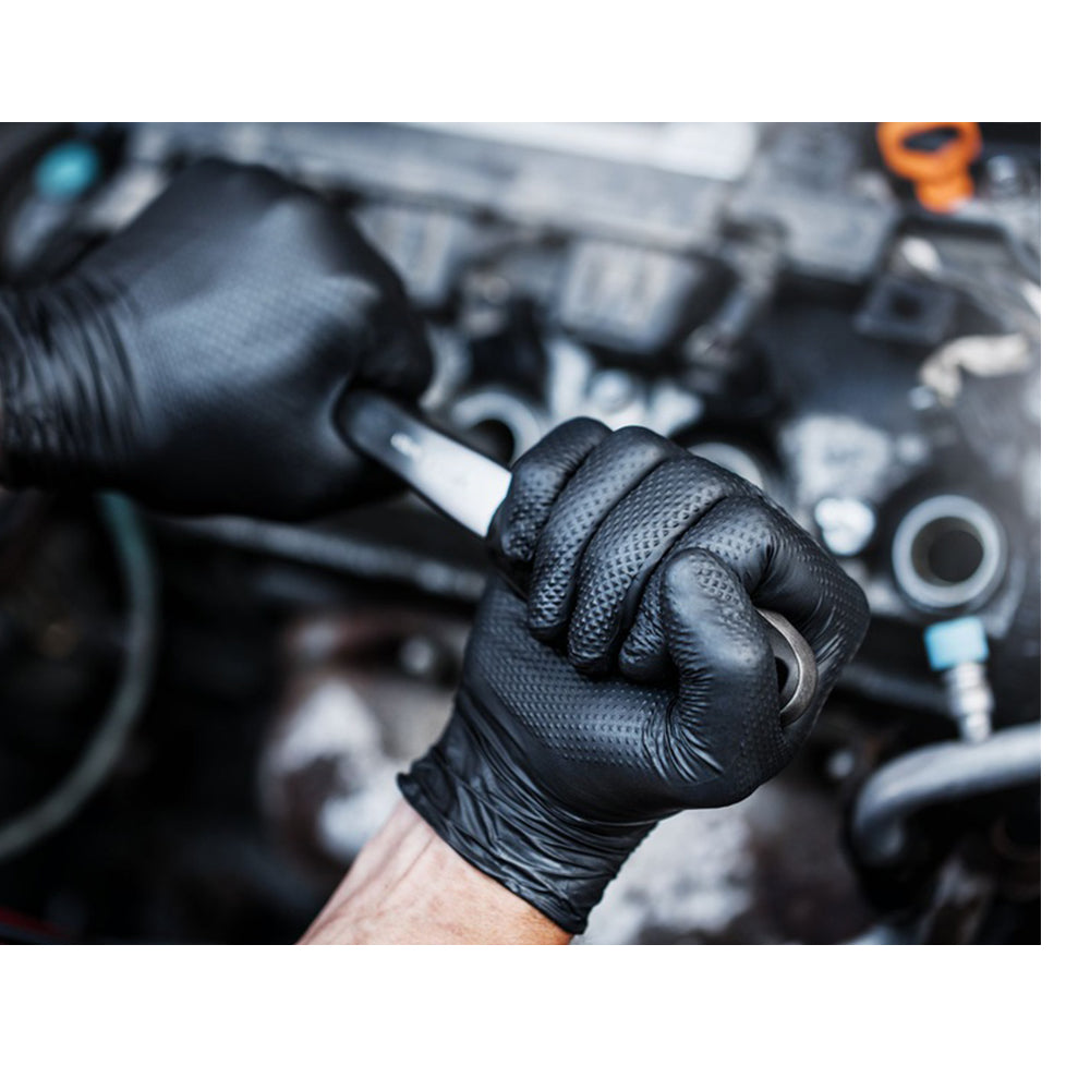 NITRIL KESZTŰ GUMIKESZTYŰ MERCATOR GOGRIP MECHANIKUSOKNAK L MÉRET 50 DB FEKETE