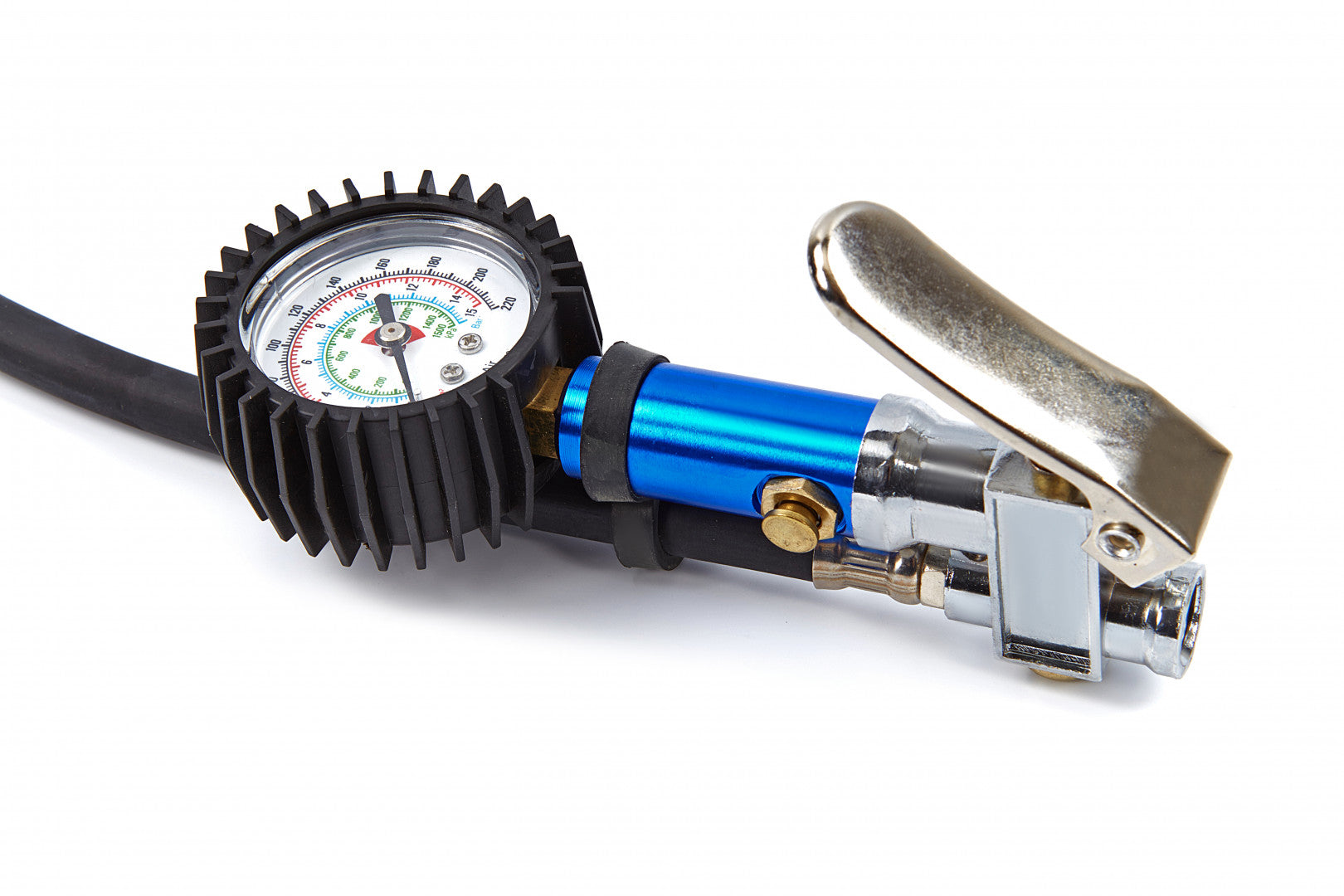 ANALÓG NYOMÁSMÉRŐS KERÉKFÚLYÓ PISZTOLY 0-15BAR 0-220PSI