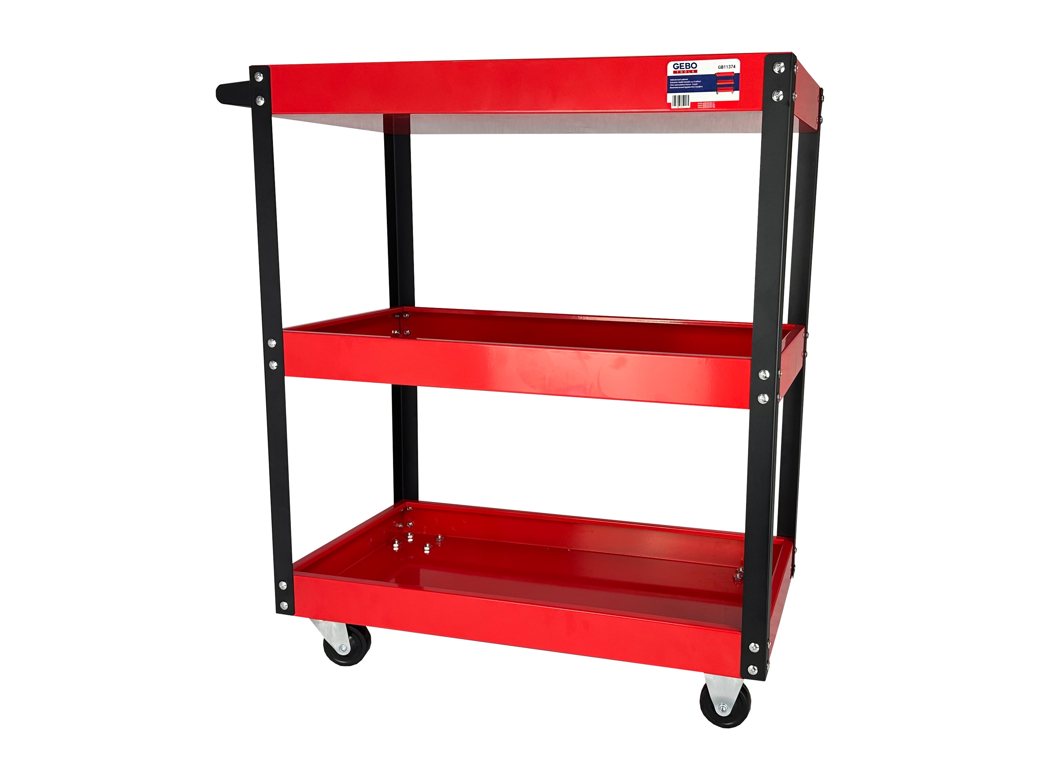 FÉM SZERSZÁMOS KOCSI 3 POLCCAL GEBO TOOLS