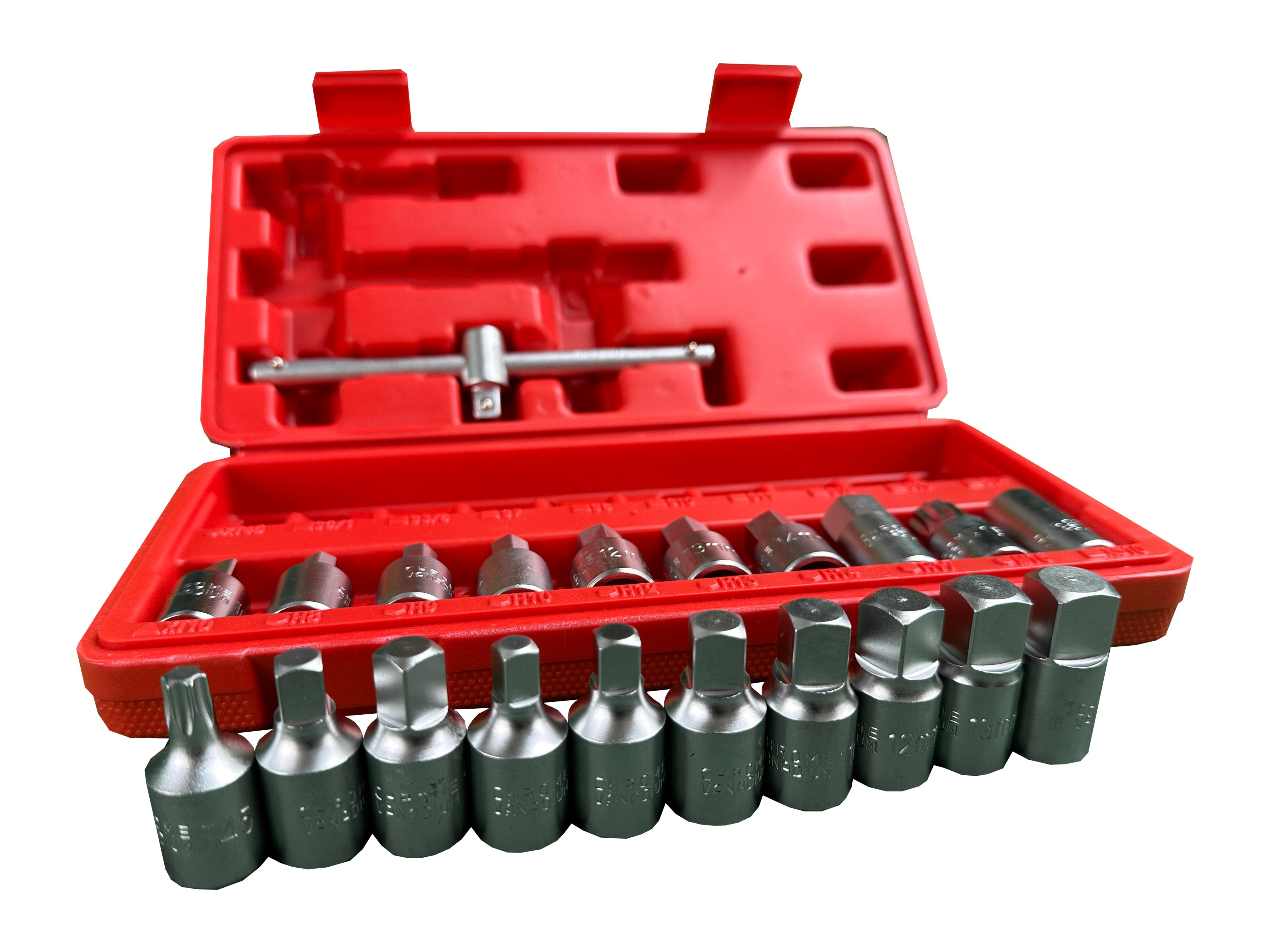 OLAJTEKNŐ KULCS KÉSZLET 21 DB GEBO TOOLS