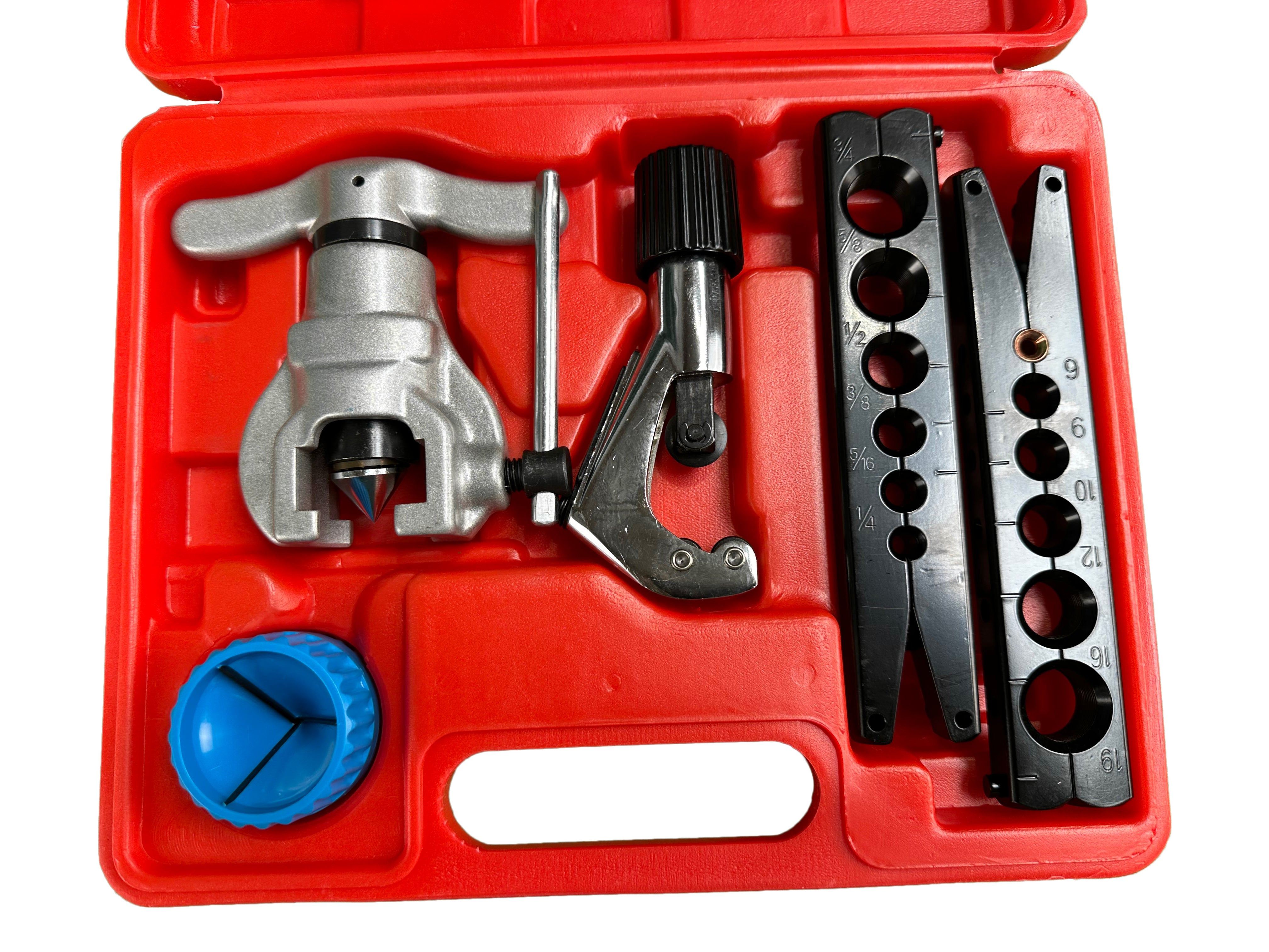 PROFESSZIONÁLIS CSŐPEREMEZŐ KÉSZLET INCH ÉS METRIKUS CSŐVEKHEZ GEBO TOOLS