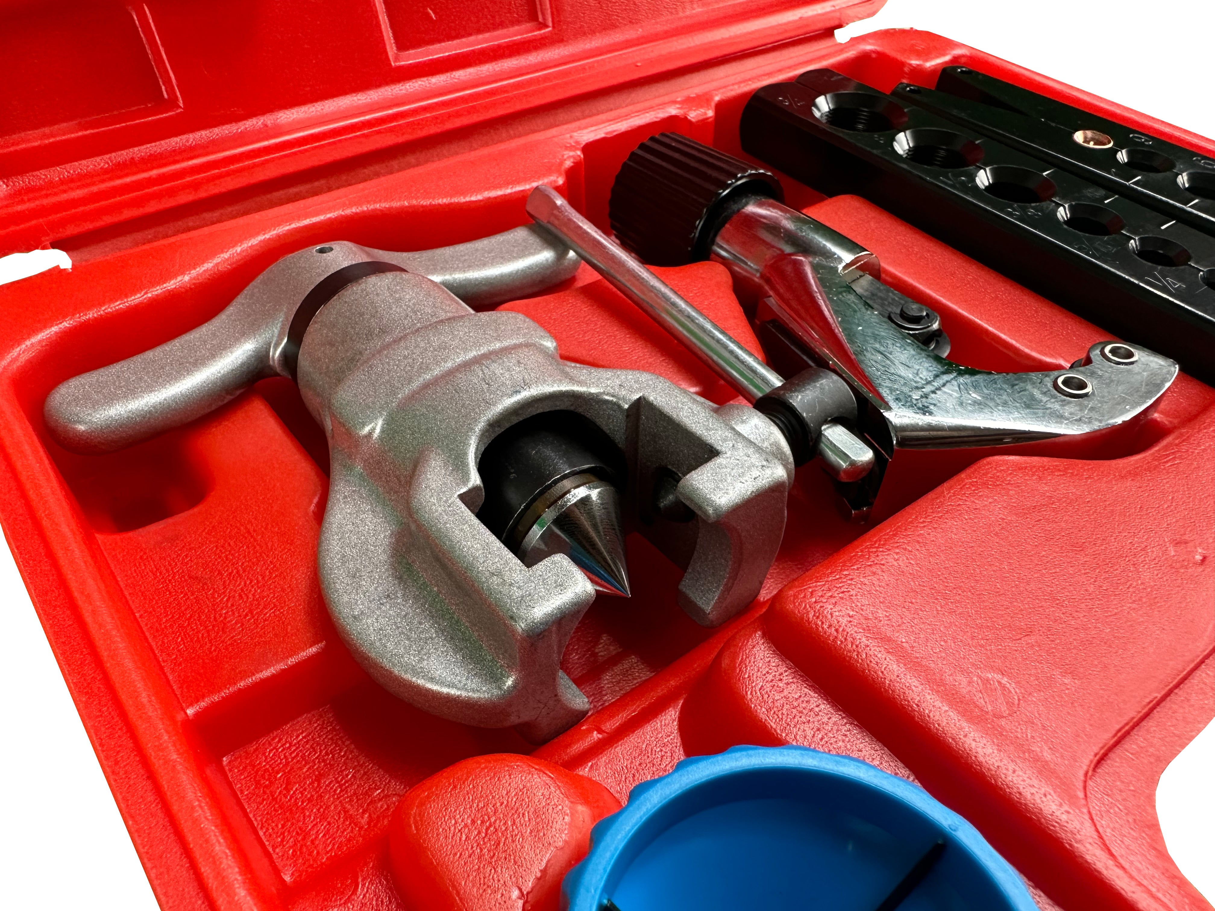 PROFESSZIONÁLIS CSŐPEREMEZŐ KÉSZLET INCH ÉS METRIKUS CSŐVEKHEZ GEBO TOOLS