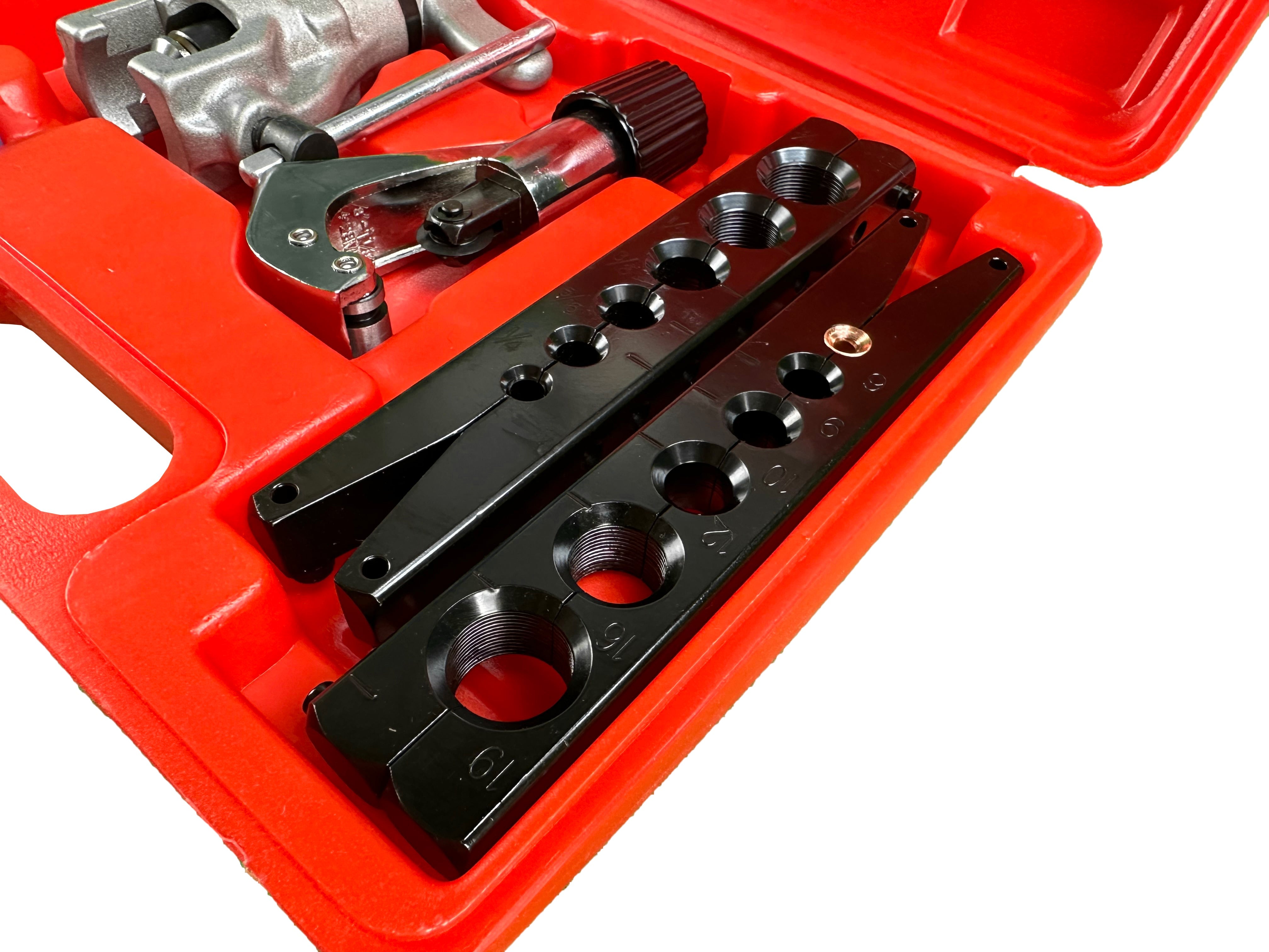 PROFESSZIONÁLIS CSŐPEREMEZŐ KÉSZLET INCH ÉS METRIKUS CSŐVEKHEZ GEBO TOOLS