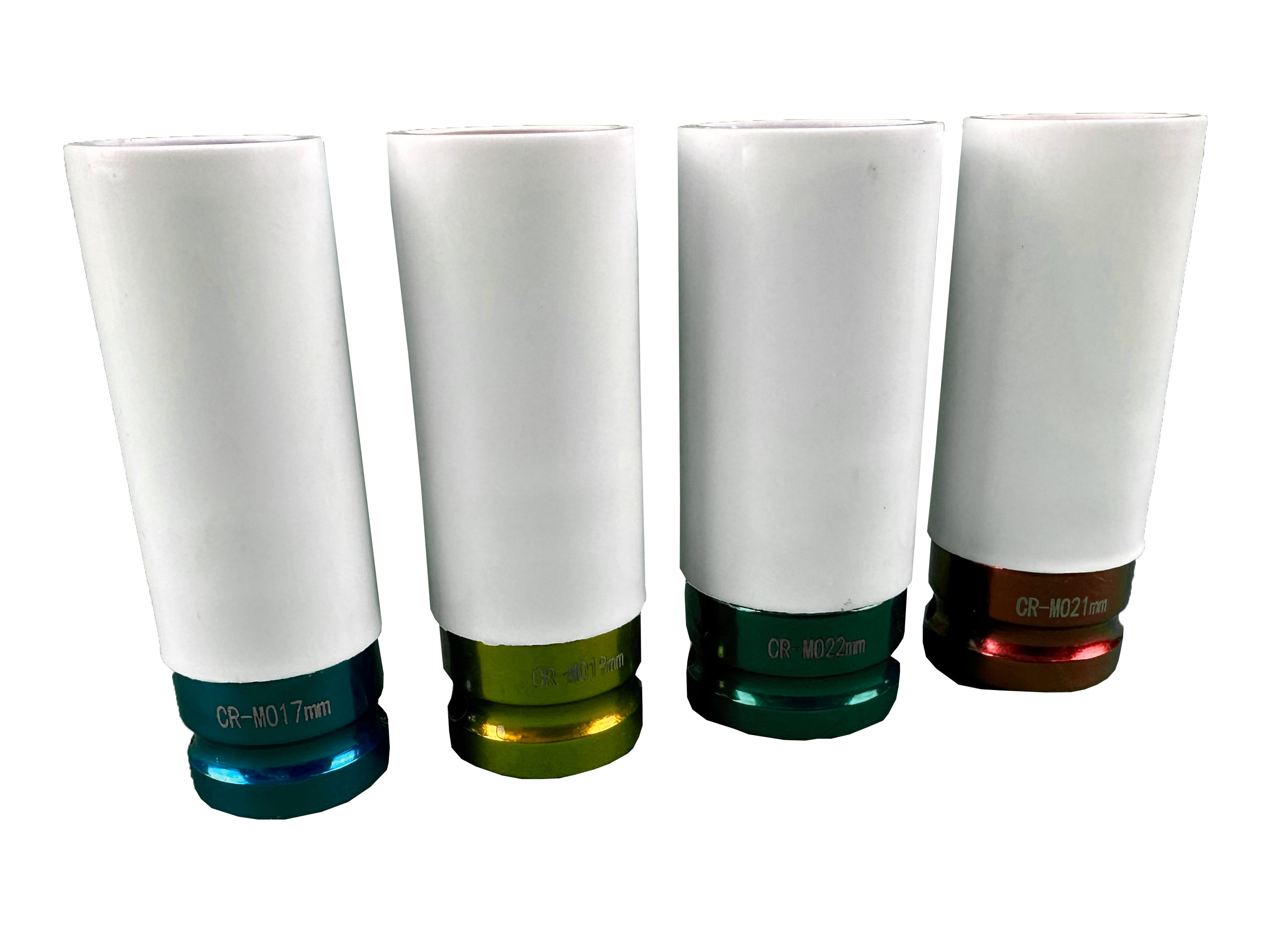 4 DB DUGÓKULCS KÉSZLET KÖNNYŰFÉM KERÉKTÁRCSÁKHOZ 1/2 17-22MM GEBO TOOLS