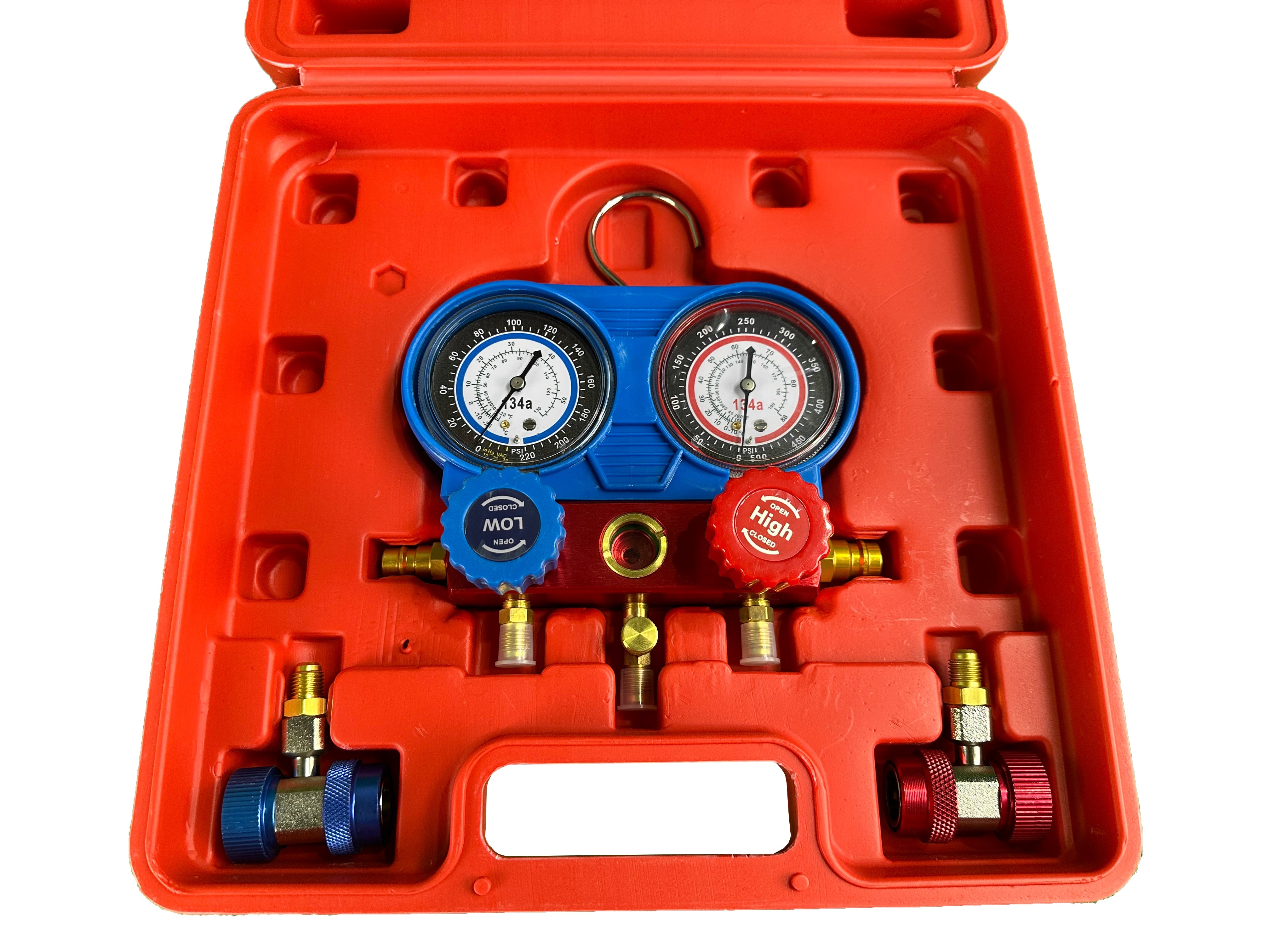 NYOMÁSELLENŐRZŐ ÉS TÖLTŐ, DIAGNOSZTIKAI KÉSZLET LÉGKONDICIONÁLÓ RENDSZEREKHEZ GEBO TOOLS