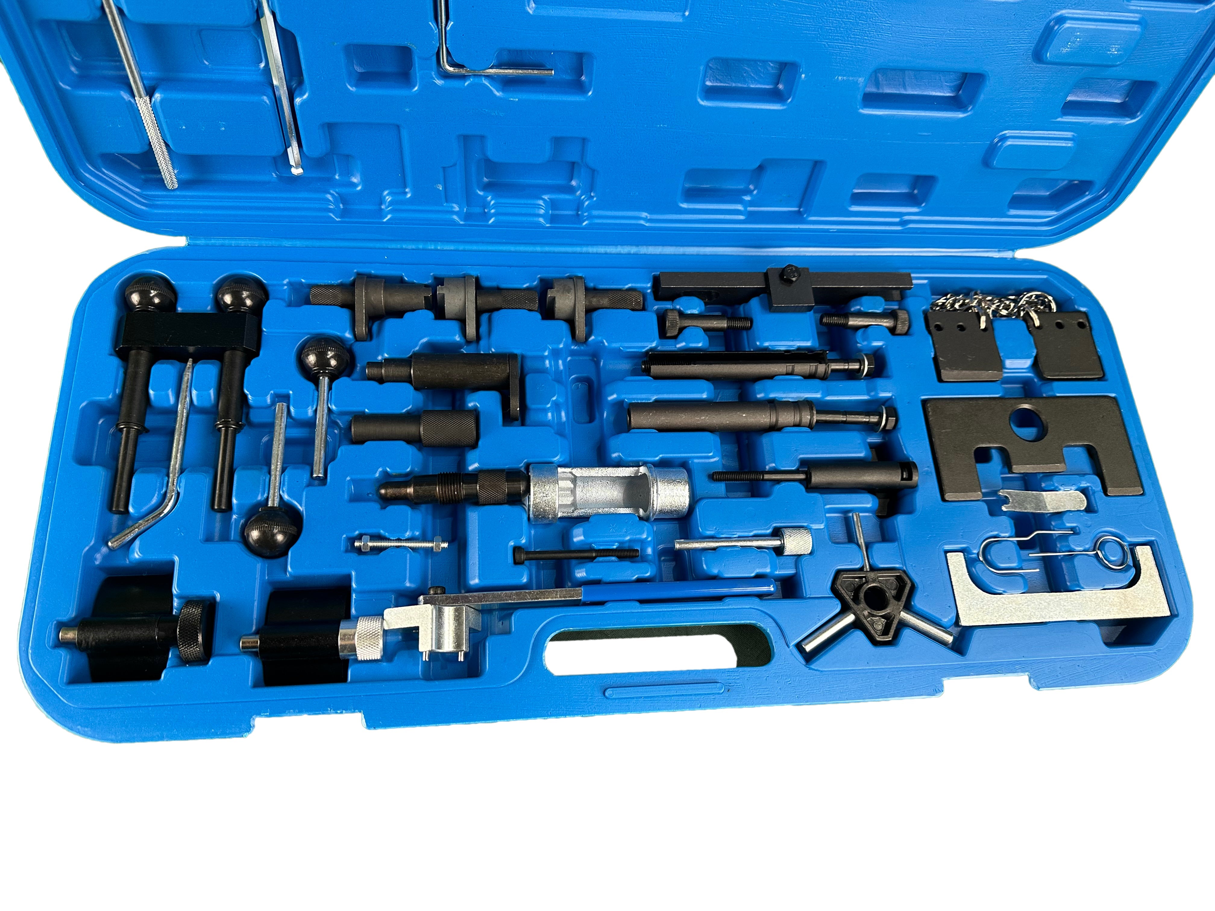 VEZÉRLÉSRÖGZÍTŐ KÉSZLET VW AUDI SEAT SKODA 1.2 1.4 1.6 1.9 2.0 2.5 3.3 DÍEZEL ÉS BENZIN GEBO TOOLS