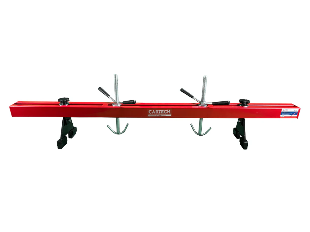 MOTORKIEMELŐ ZSIRÁF 2 T + MOTORTARTÓ ÁLLVÁNY 450 KG + MOTORTARTÓ GERENDA 0,5 T GEBO TOOLS