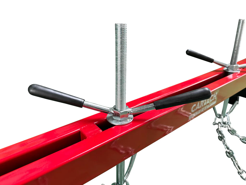 MOTORKIEMELŐ ZSIRÁF 2 T + MOTORTARTÓ ÁLLVÁNY 450 KG + MOTORTARTÓ GERENDA 0,5 T GEBO TOOLS