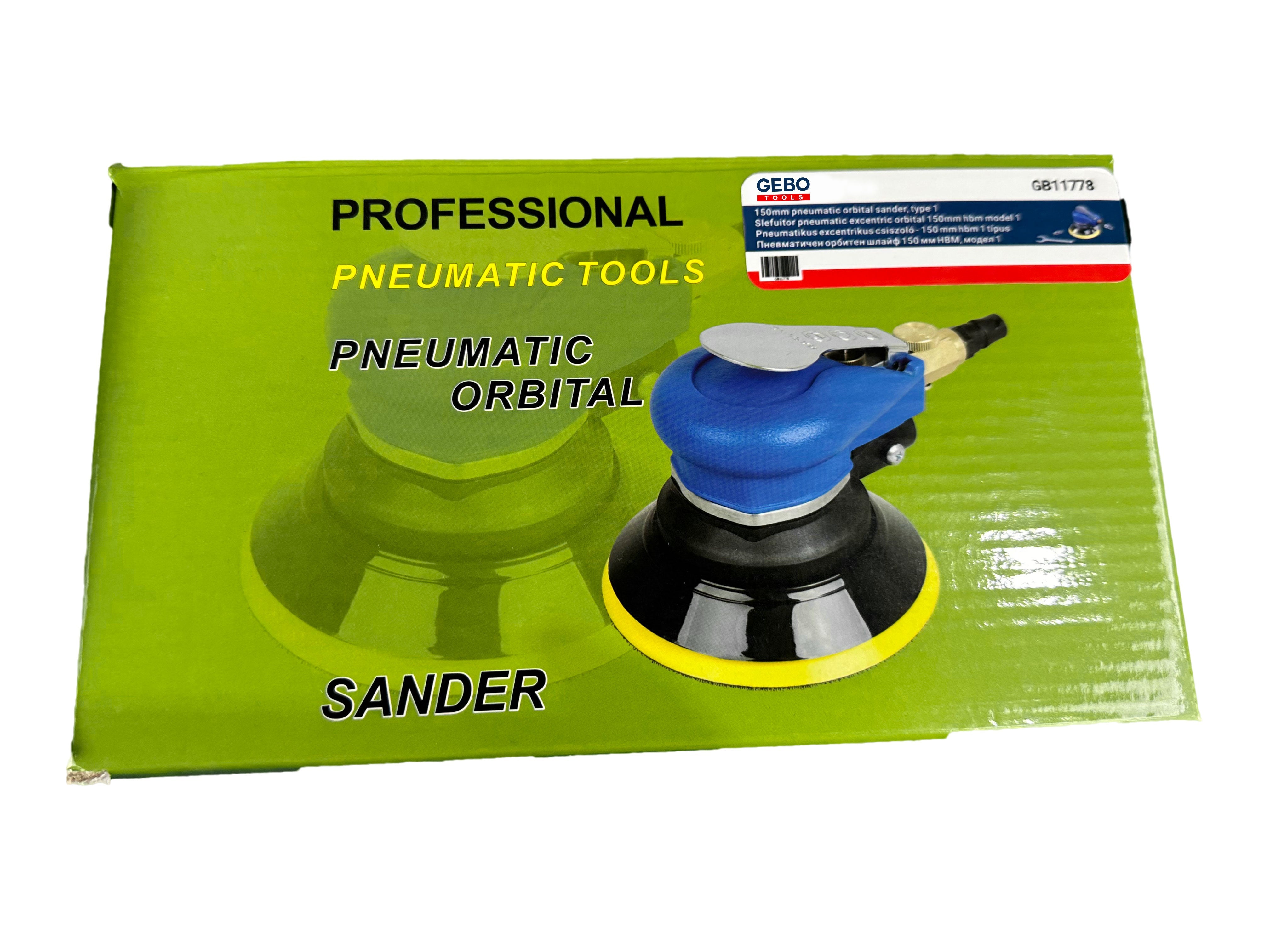 PNEUMATIKUS EXCENTRIKUS CSISZOLÓ - 120 MM 1 TÍPUS GEBO TOOLS