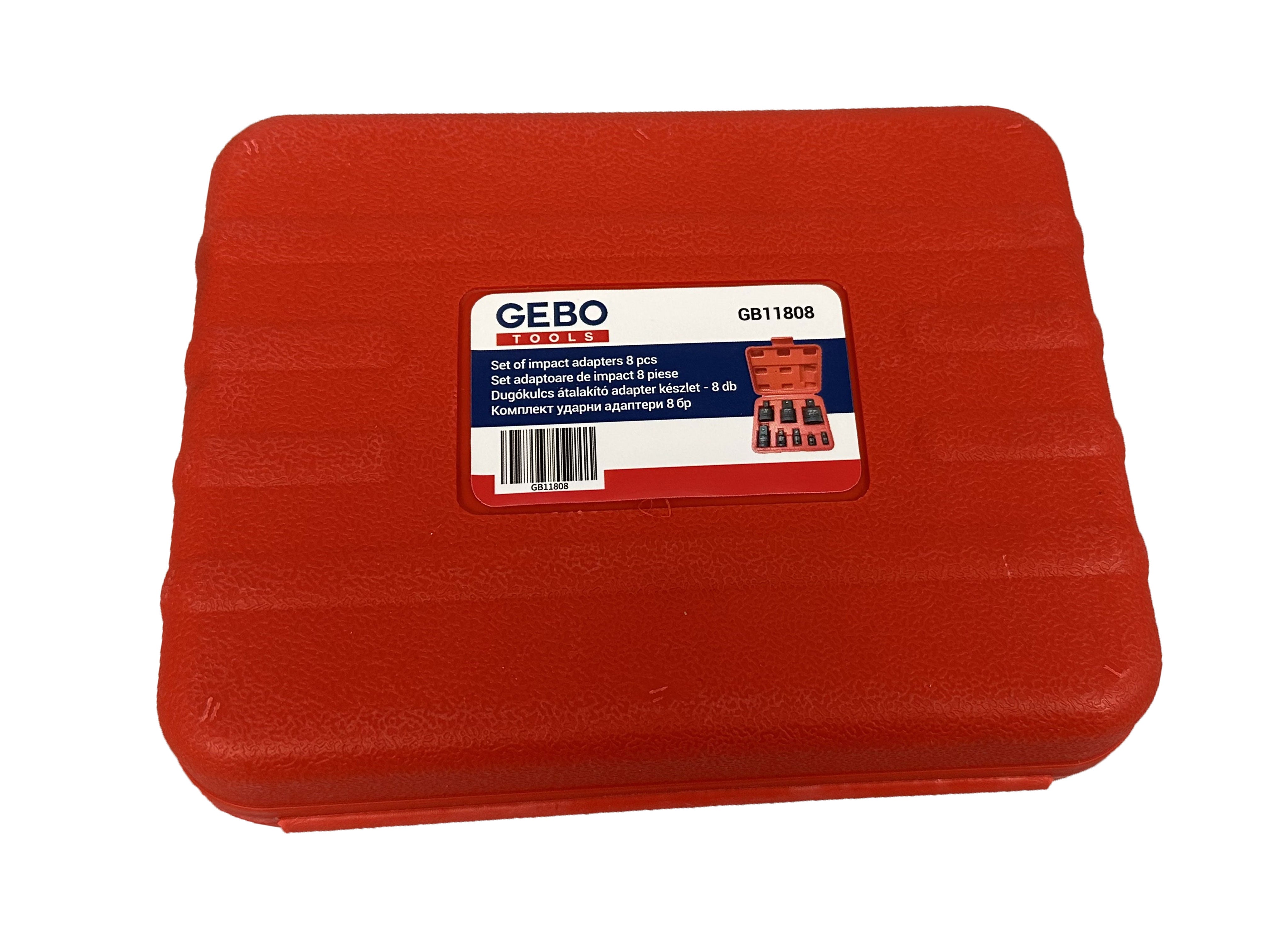 DUGÓKULCS ÁTALAKÍTÓ ADAPTER KÉSZLET - 8 DB GEBO TOOLS