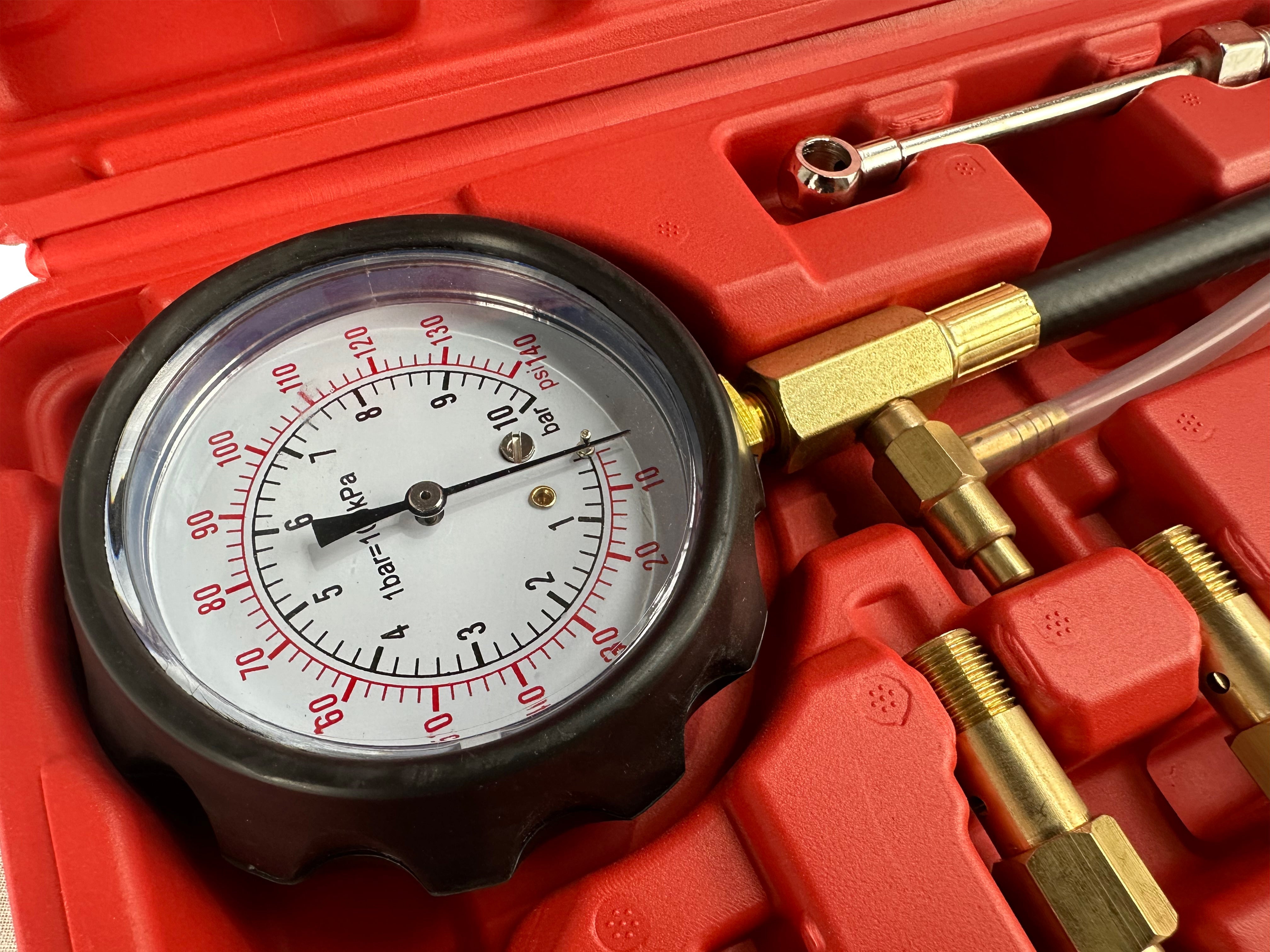 ÜZEMANYAG RENDSZER NYOMÁSMÉRŐ KÉSZLET 21 DB GEBO TOOLS