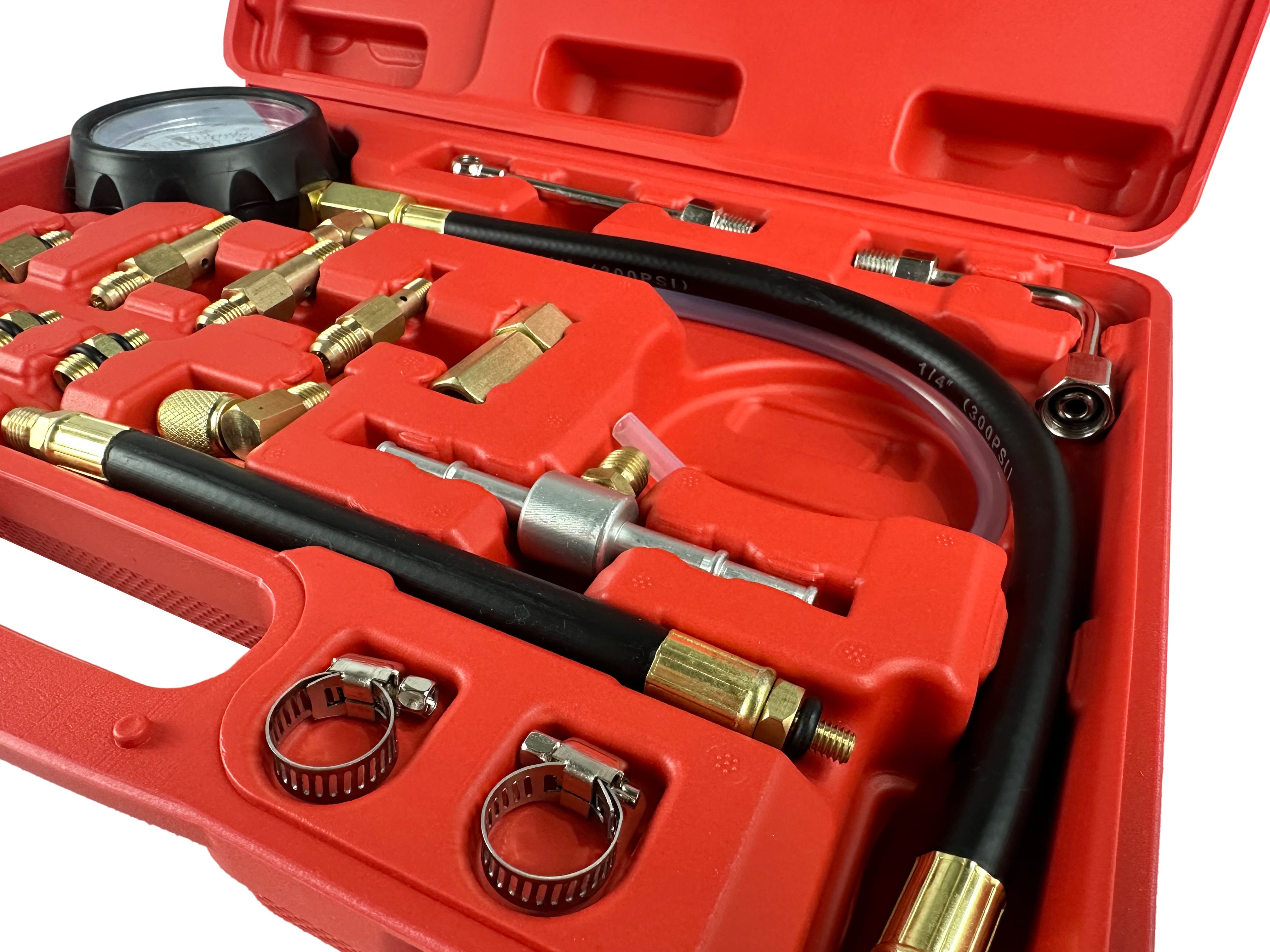 ÜZEMANYAG RENDSZER NYOMÁSMÉRŐ KÉSZLET 21 DB GEBO TOOLS