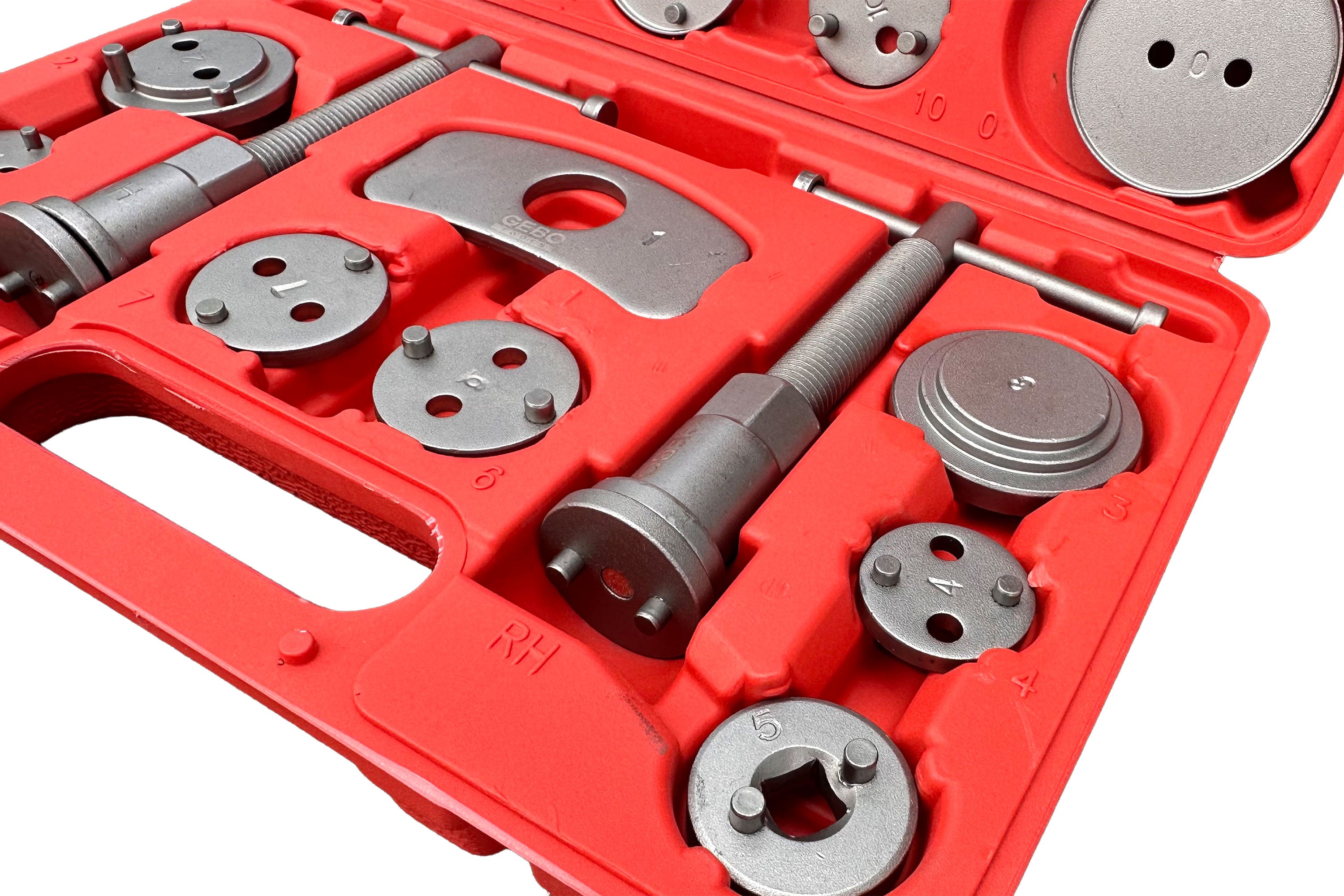 UNIVERZÁLIS AUTÓ FÉKNYEREG DUGATTÚ SZERELŐ KÉSZLET 22 DB GEBO TOOLS