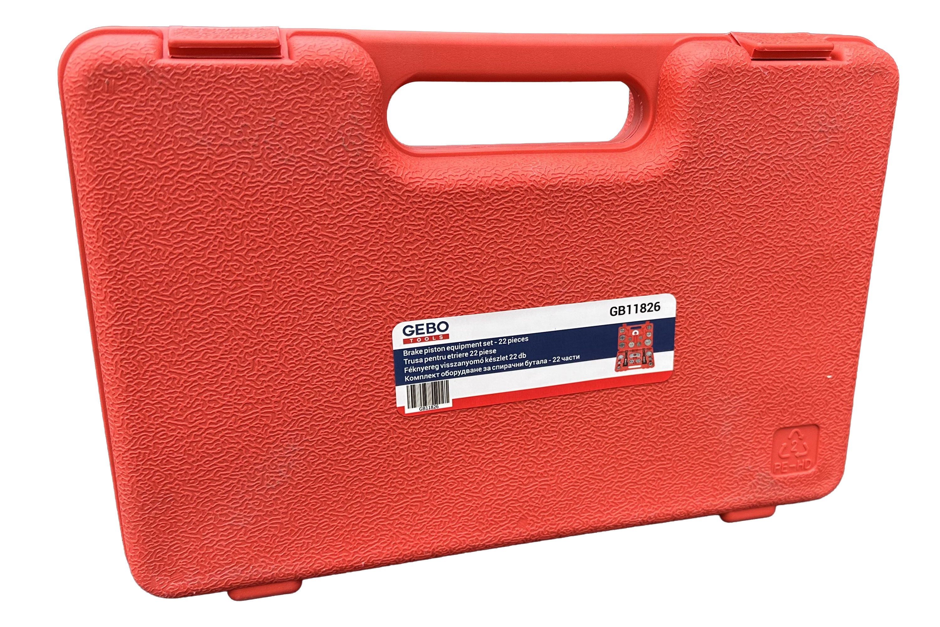 UNIVERZÁLIS AUTÓ FÉKNYEREG DUGATTYÚ SZERELŐ KÉSZLET 22 DB GEBO TOOLS