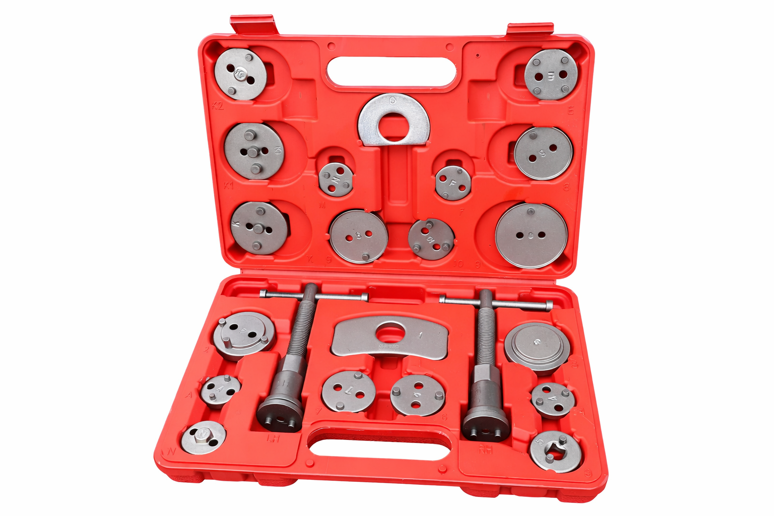 UNIVERZÁLIS AUTÓ FÉKNYEREG DUGATTYÚ SZERELŐ KÉSZLET 22 DB GEBO TOOLS