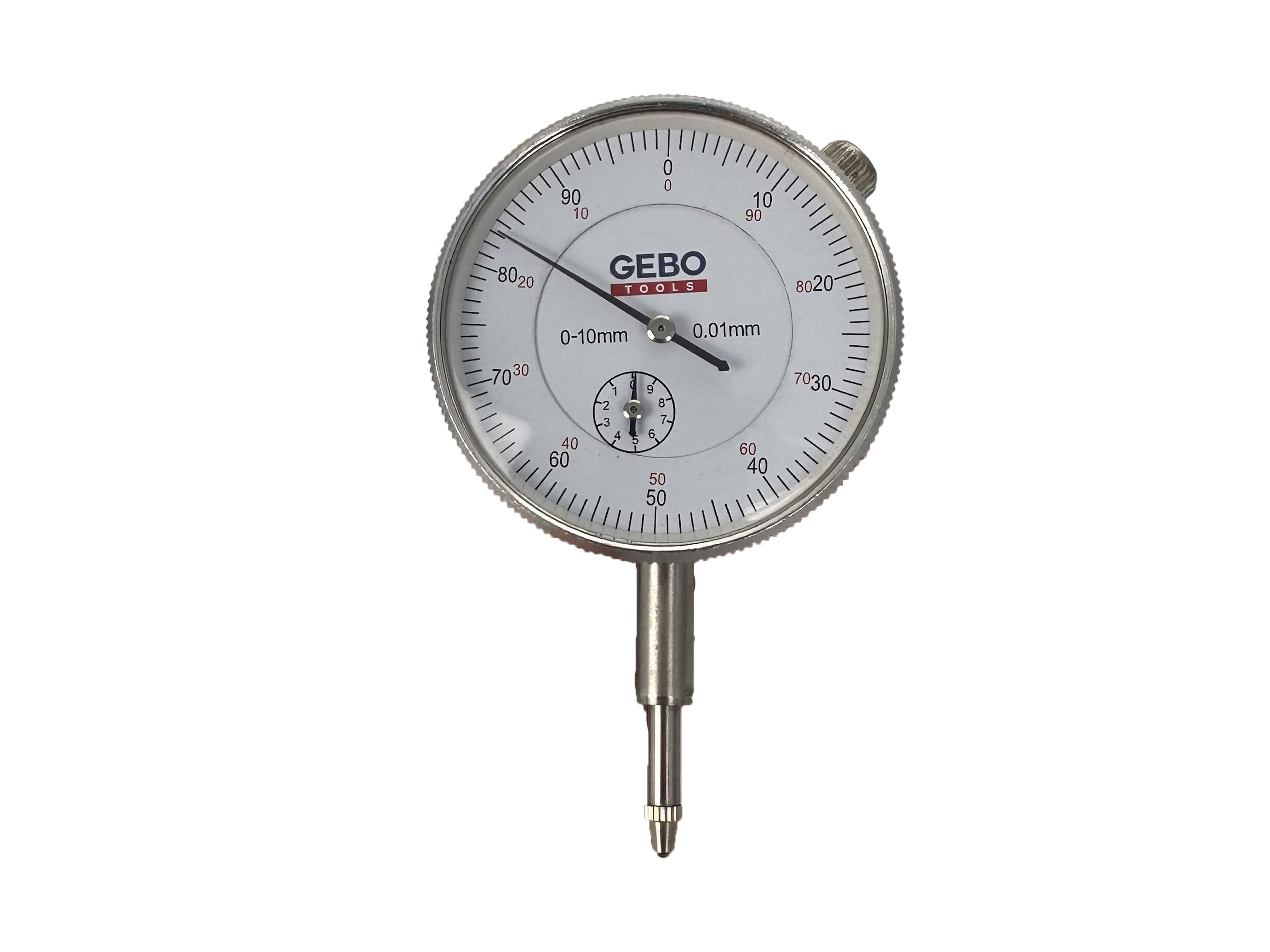 INDIKÁTOR ÓRA MÁGNESES ÁLLVÁNNYAL 0-10MM GEBO TOOLS